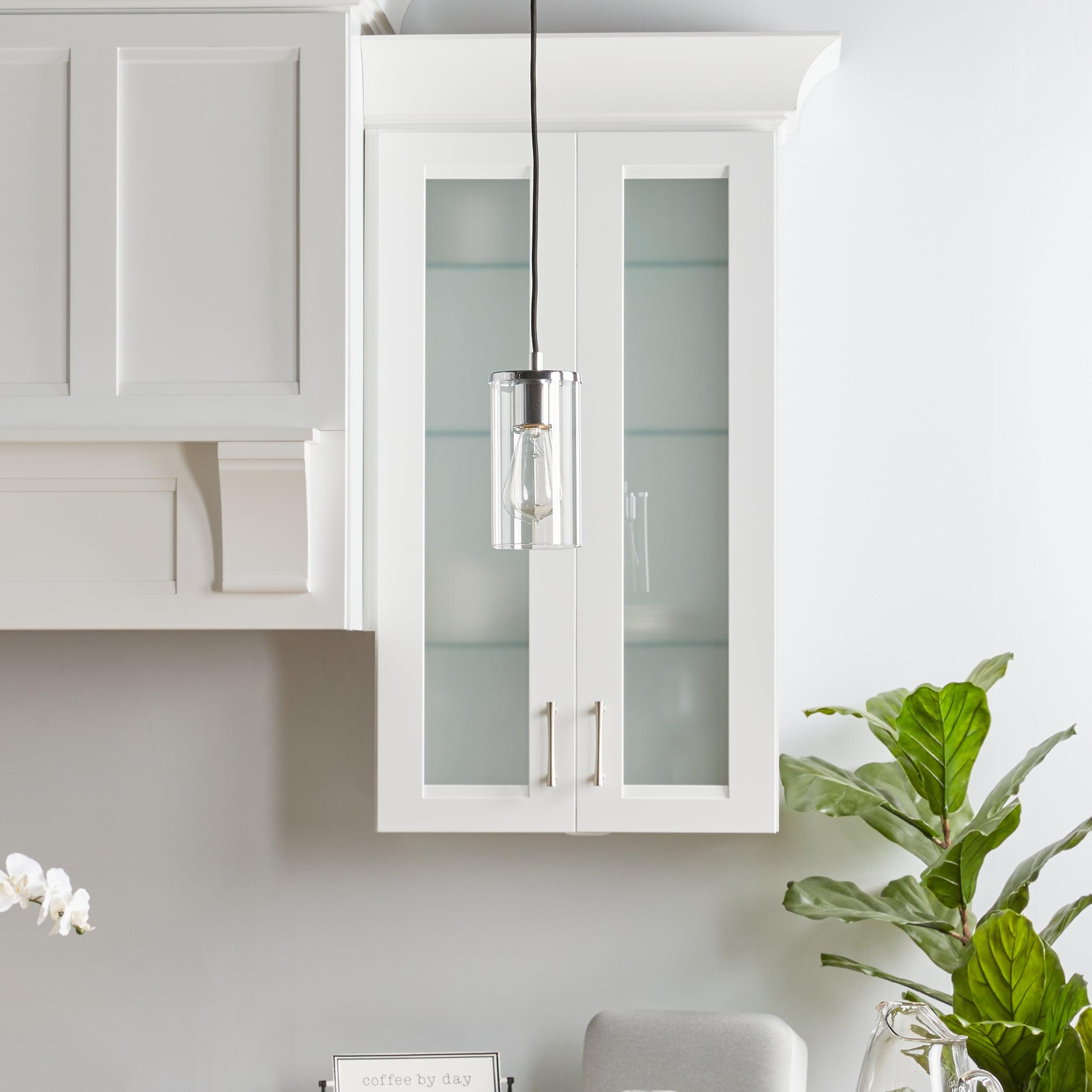 Zire Chrome Mini Pendant Light with Clear Glass Shade