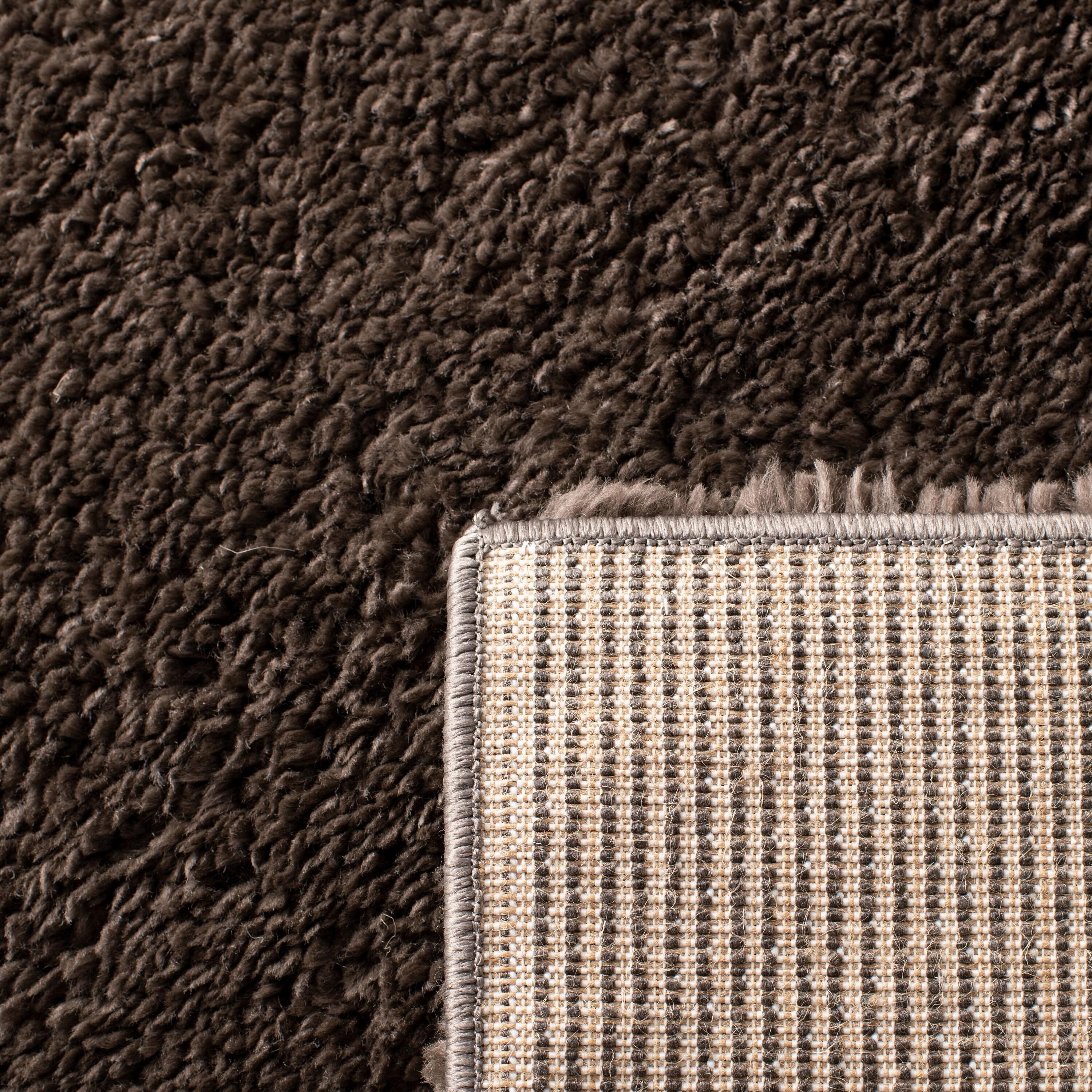 August Shag 900 AUG900 Power Loomed Indoor Area Rug - Brown - 8'x10' - Safavieh