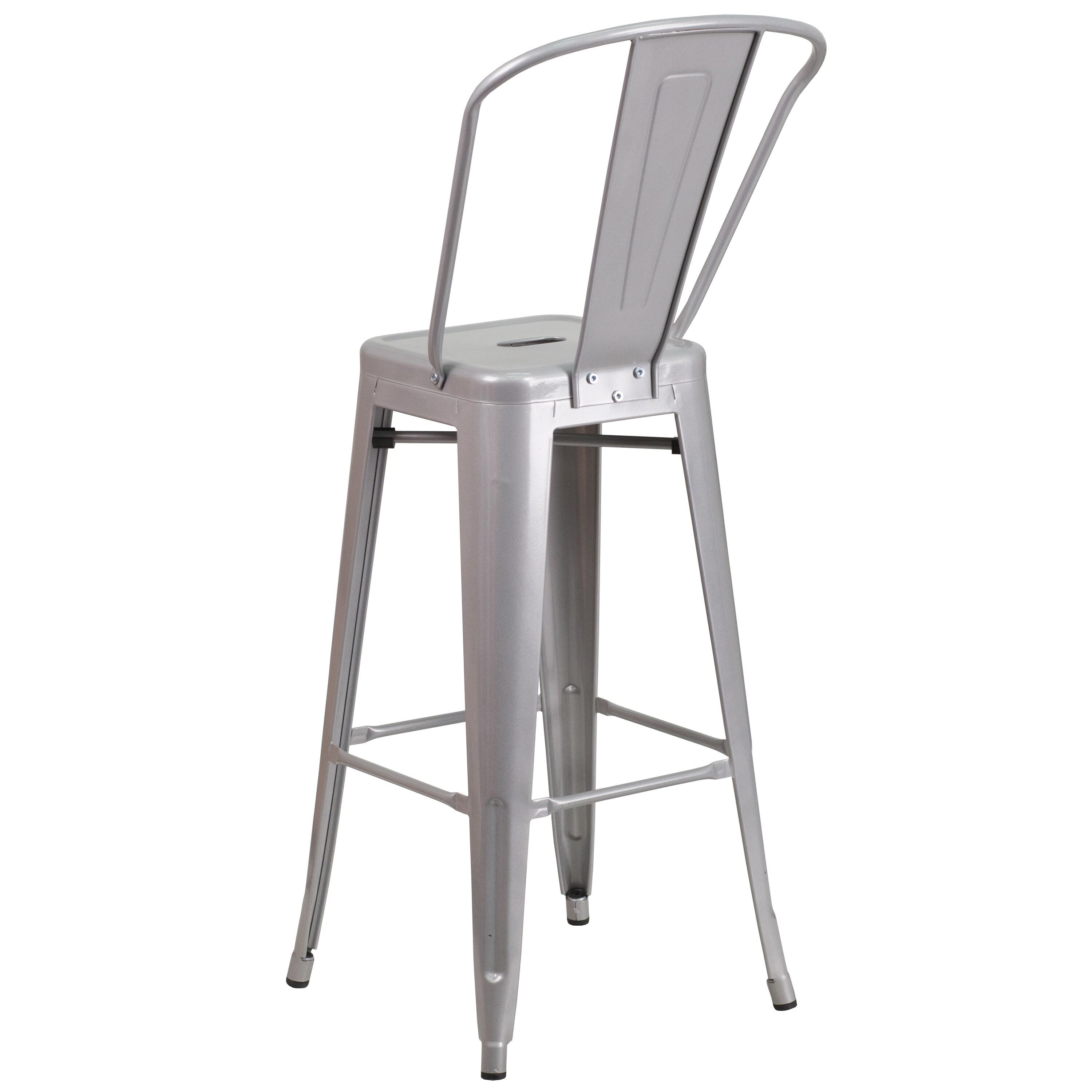 Flash Furniture Metal Outdoor Stool