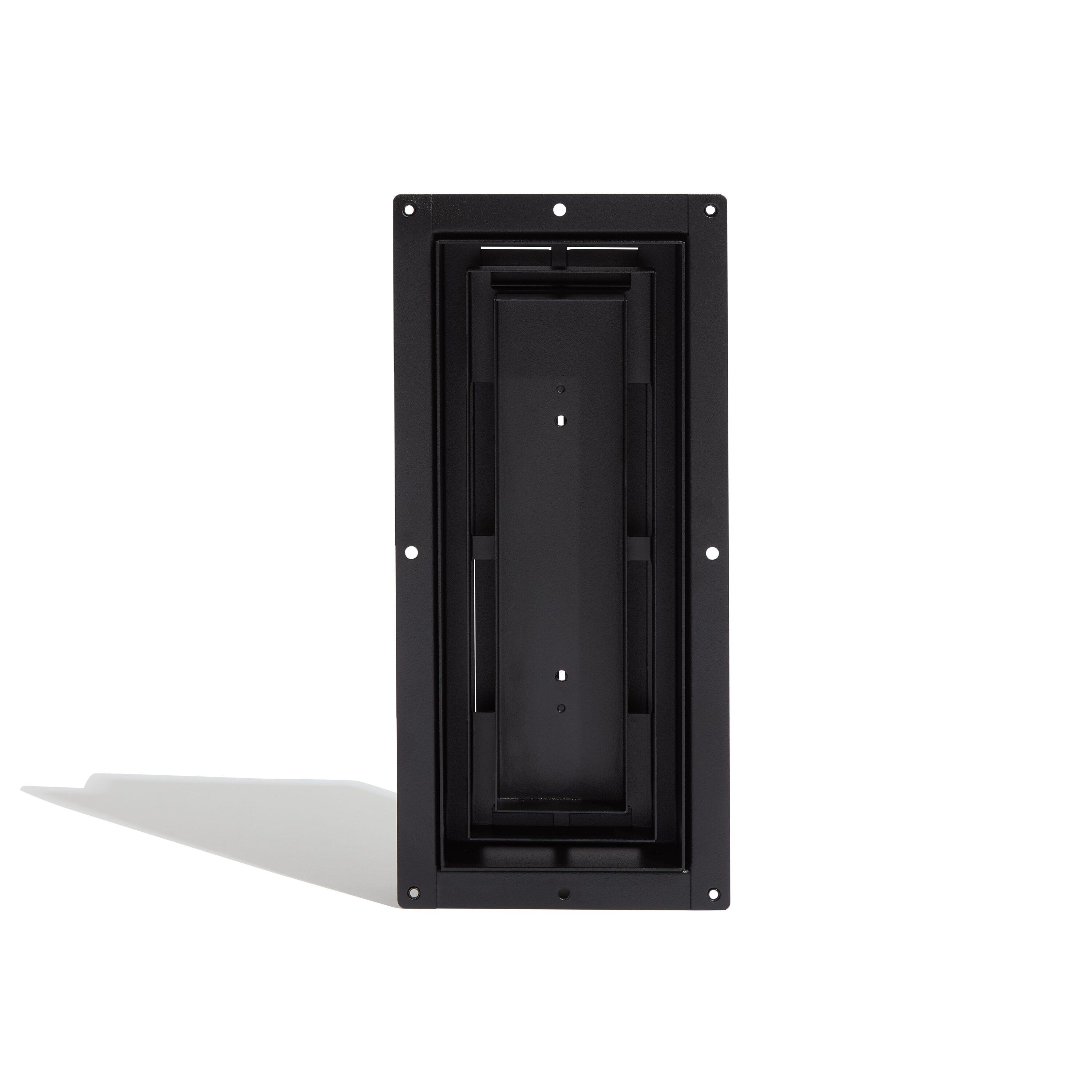 Fittes 6-in x 12-in 1-way Steel Matte Black Floor Register