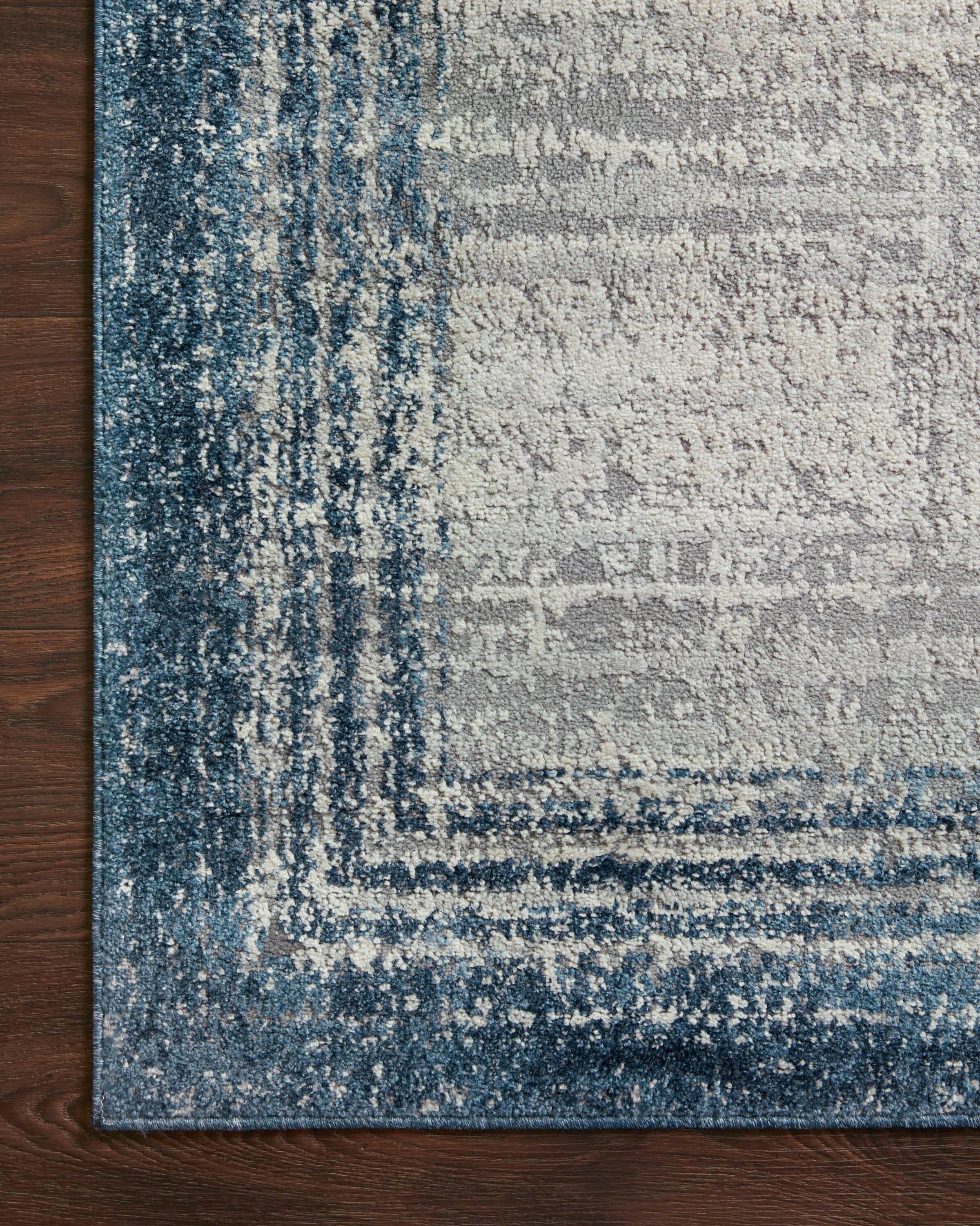 AUS-02 Pebble, Blue 6-7" x 9-2" Size Rug