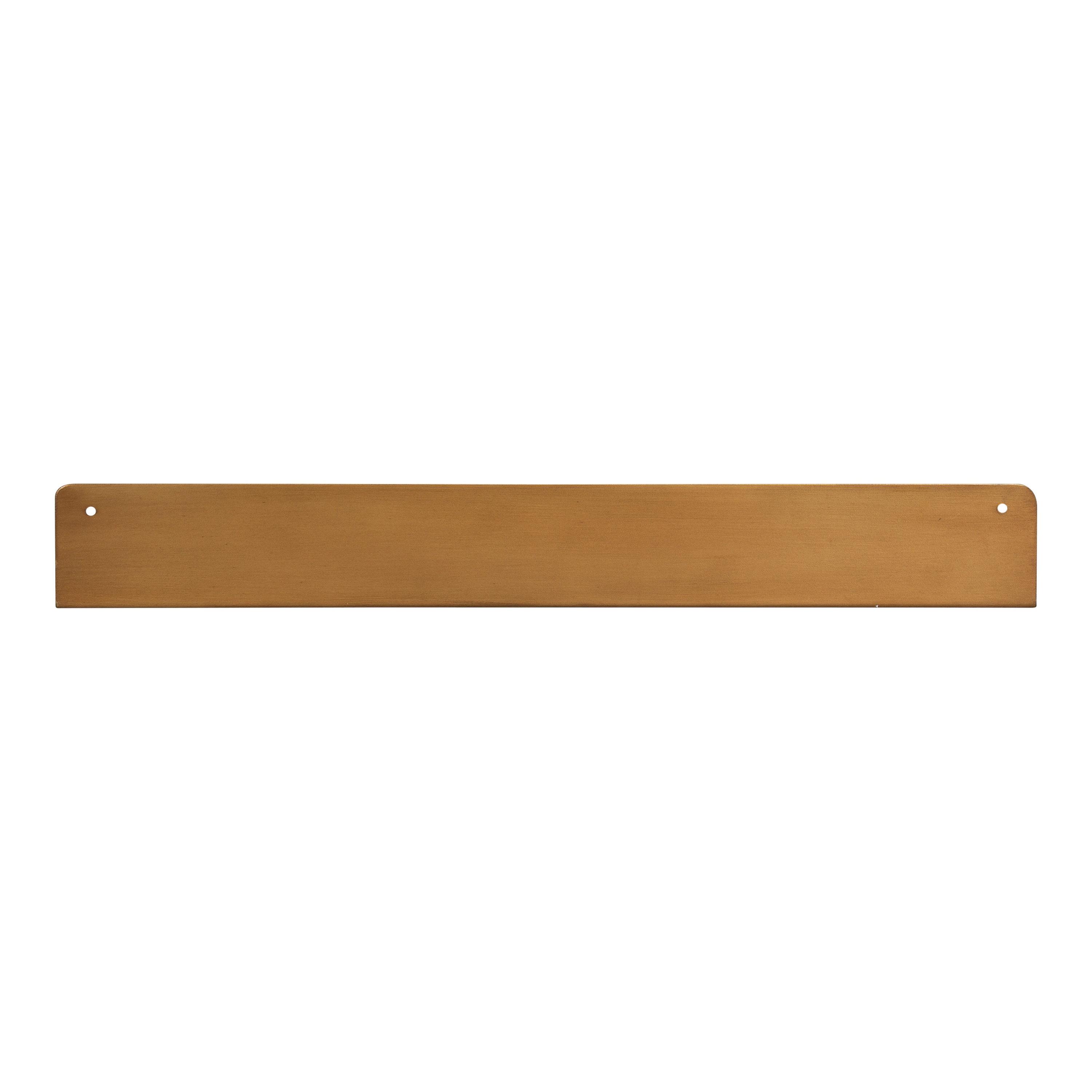 Kate & Laurel All Things Decor 2pc Mezzo Modern Metal Ledge Shelf Set Gold : Display Storage, Pre-Drilled