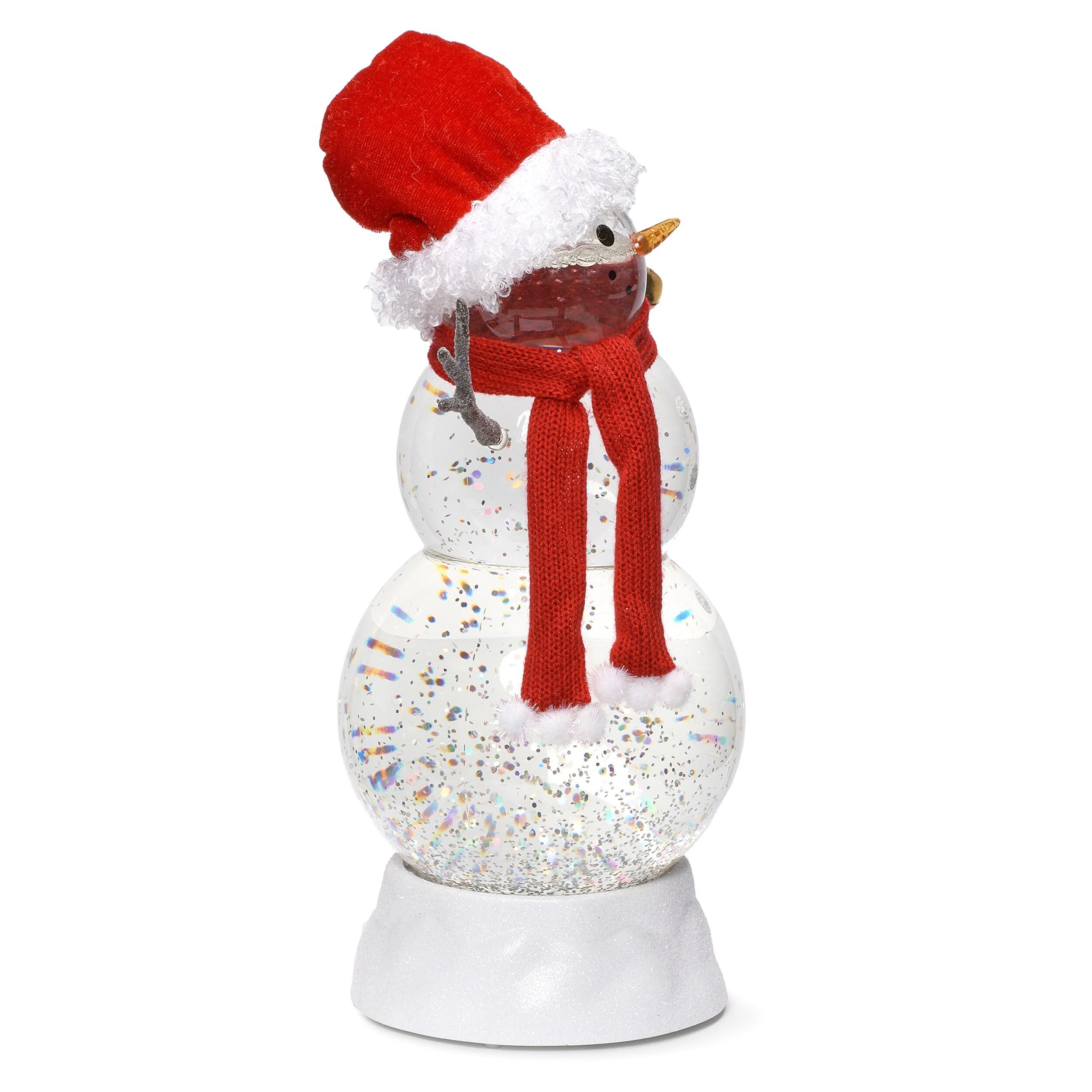 Roman 11.25" LED Lighted Snowman Christmas Snow Globe