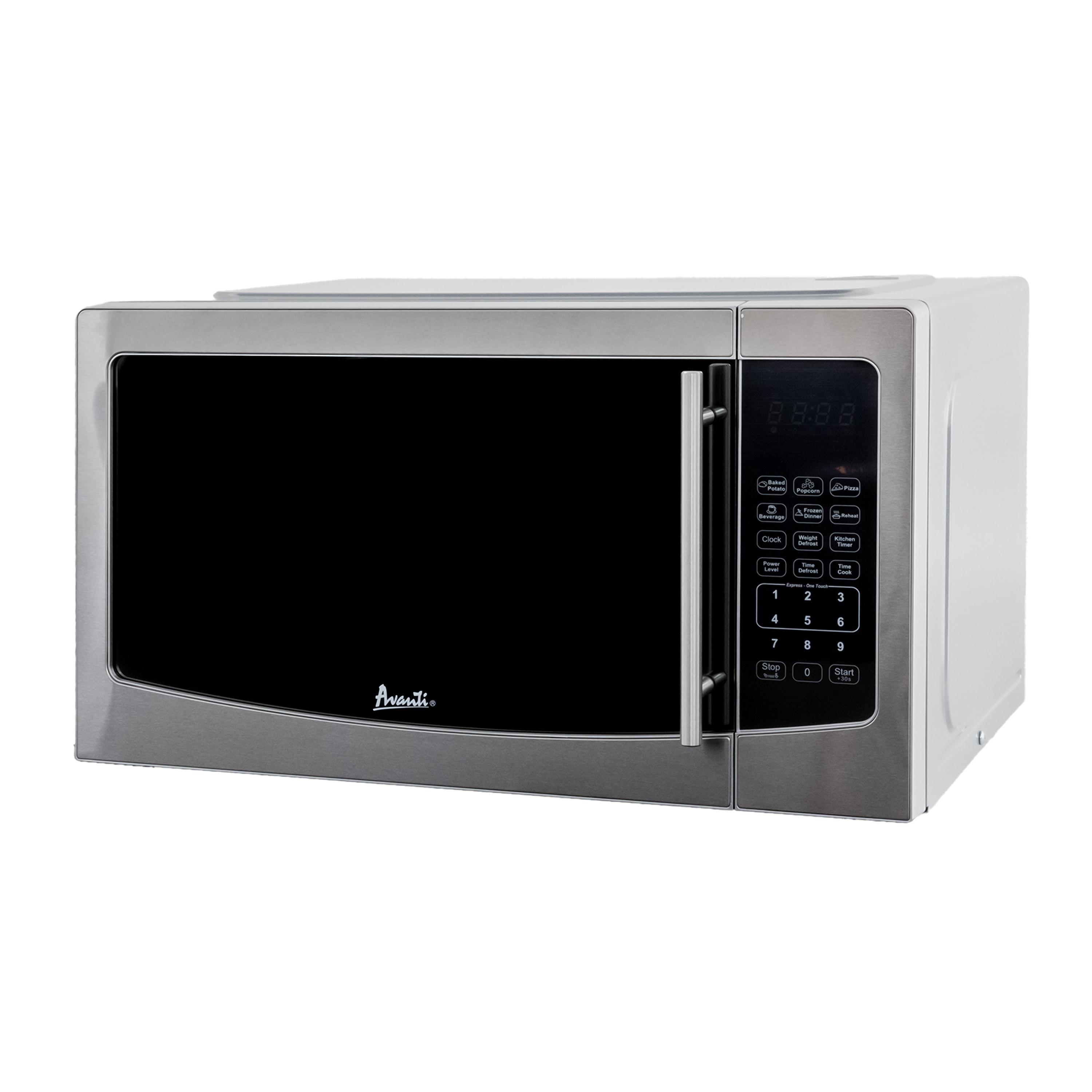 Avanti 1.1 cu. ft. Stainless Steel Microwave Oven, 1,000 W, Mirror-Finish