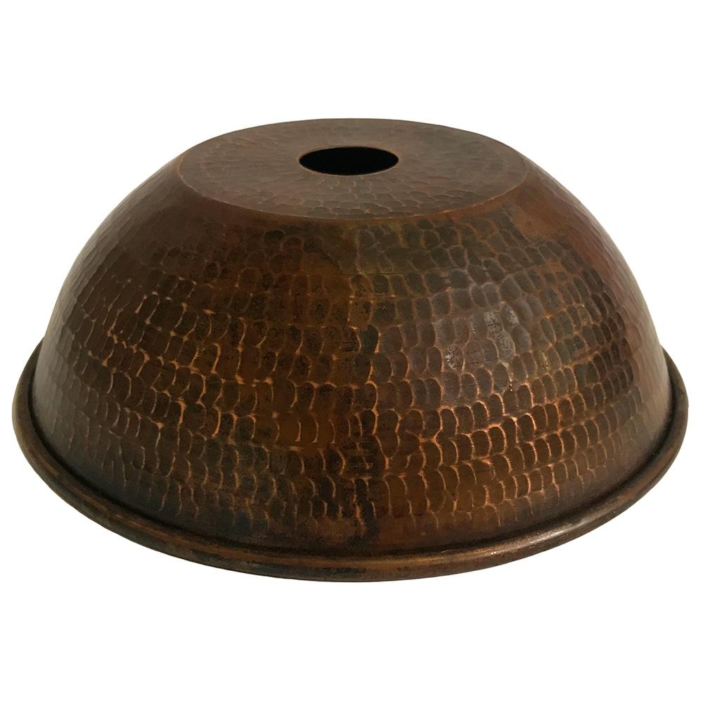 Premier Copper Products L200db Hammered Copper 8-1/2" Wide Mini Pendant - Bronze