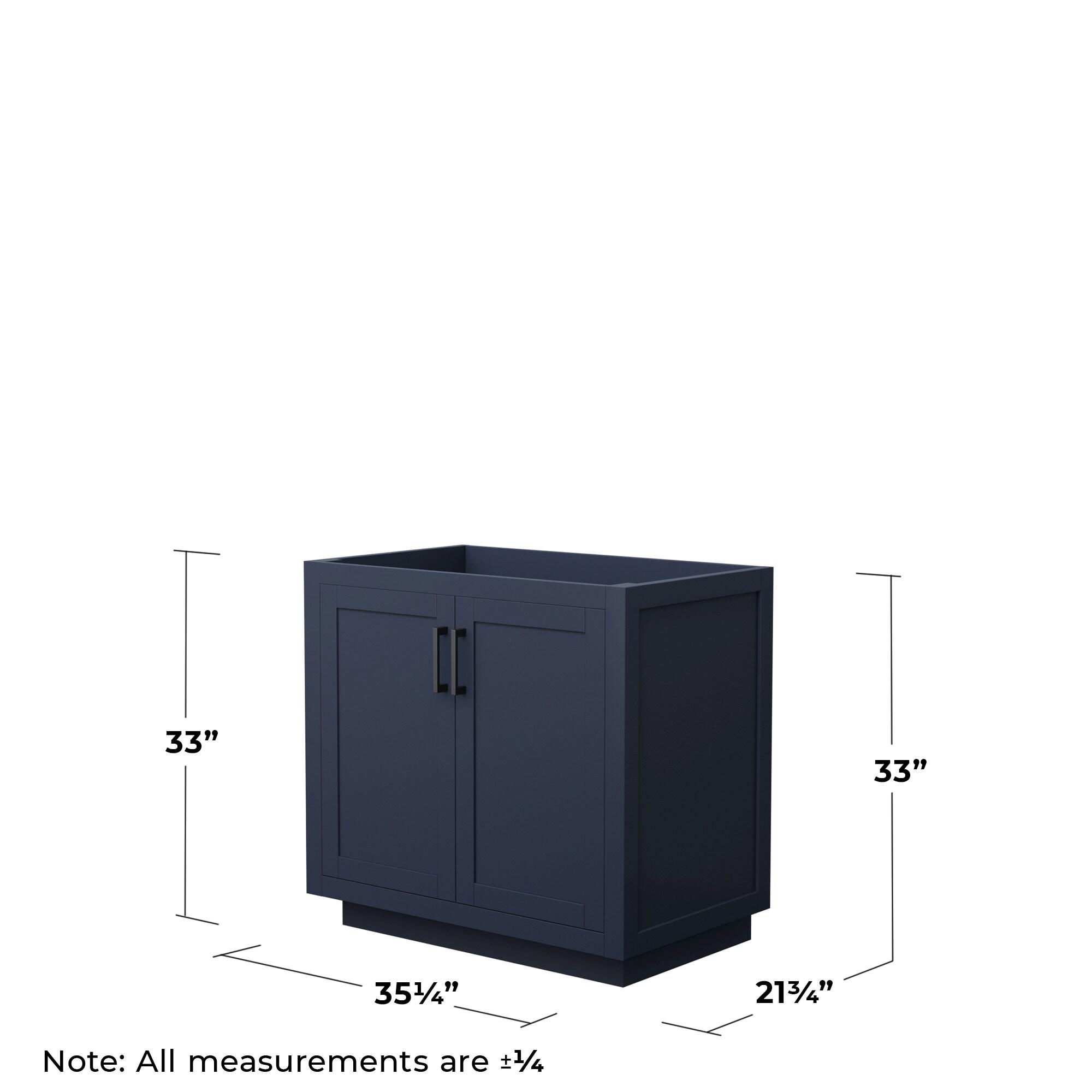 Miranda 35.25" Freestanding Single Bathroom Vanity Base Only