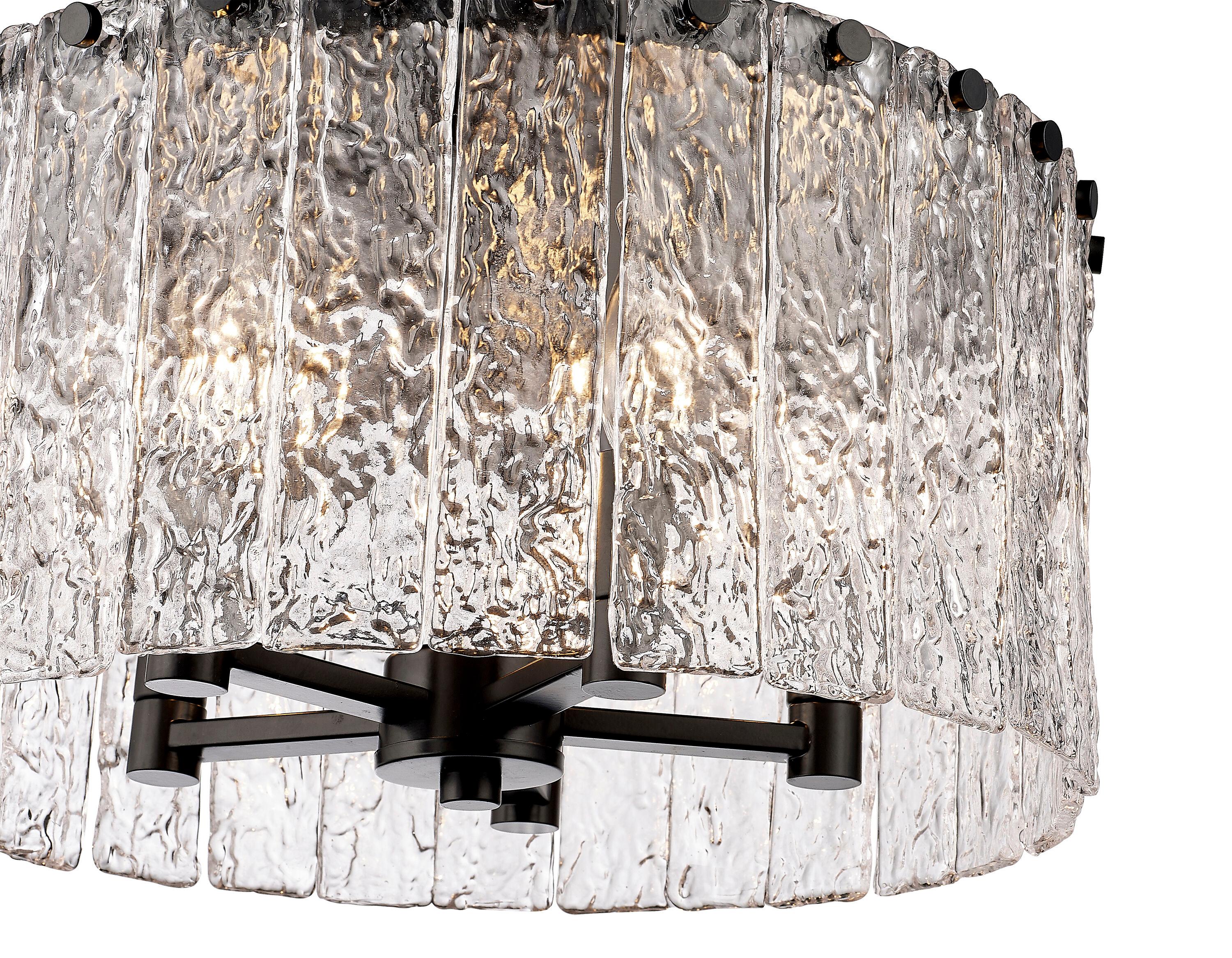 Z-Lite Glacier 5 - Light Flush Mount in  Matte Black