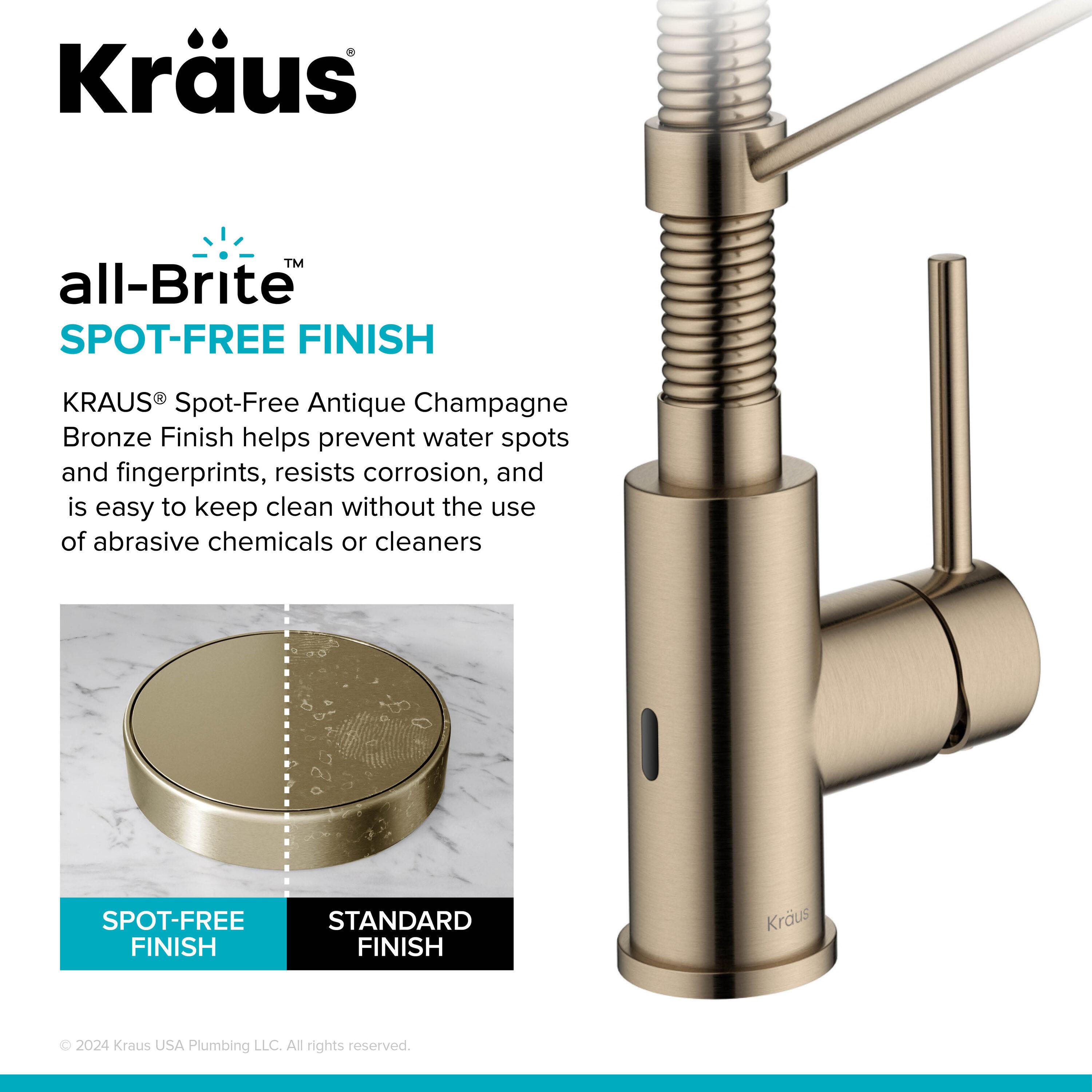 Kraus Bolden Touchless Sensor Commercial Style 2-Function Single Handle Pull-Down Kitchen Faucet