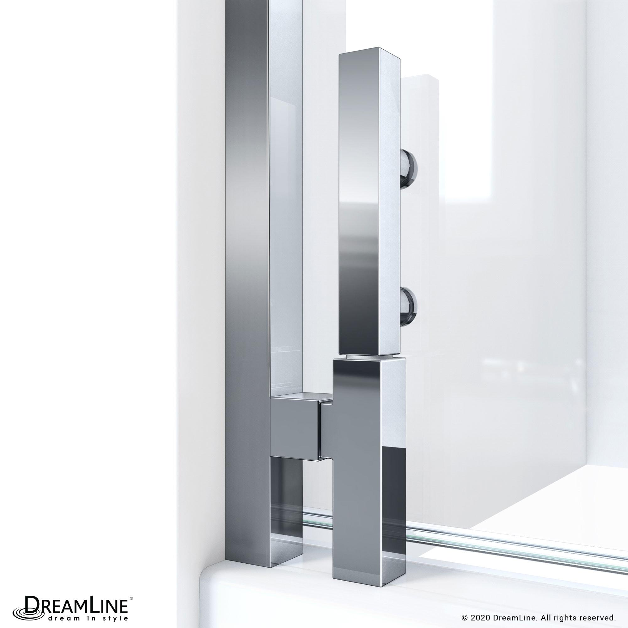 31" - 30" W x 72.62" H Pivot Semi-Frameless Shower Door