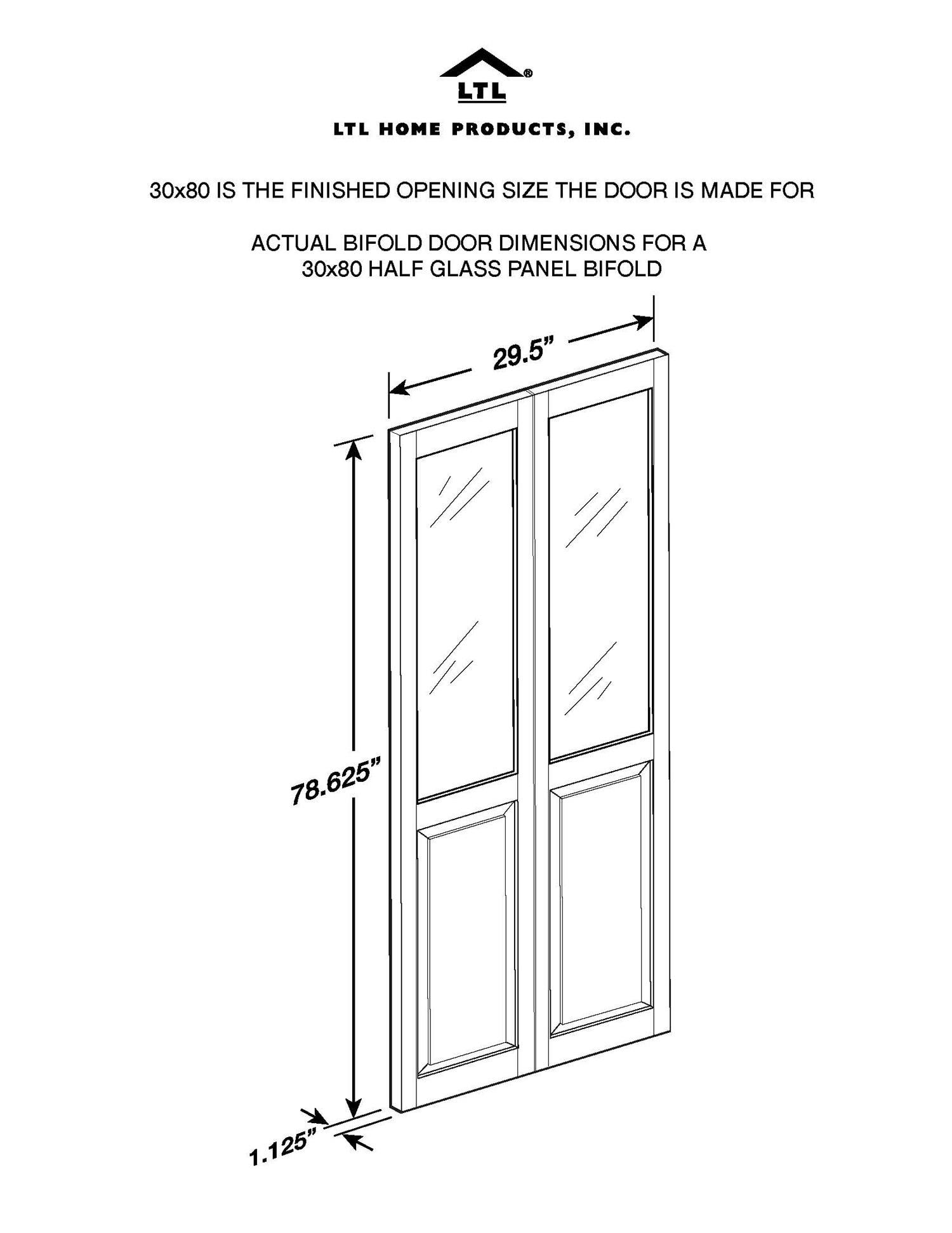 LTL Home Products Pinecroft Victorian Glass Bifold