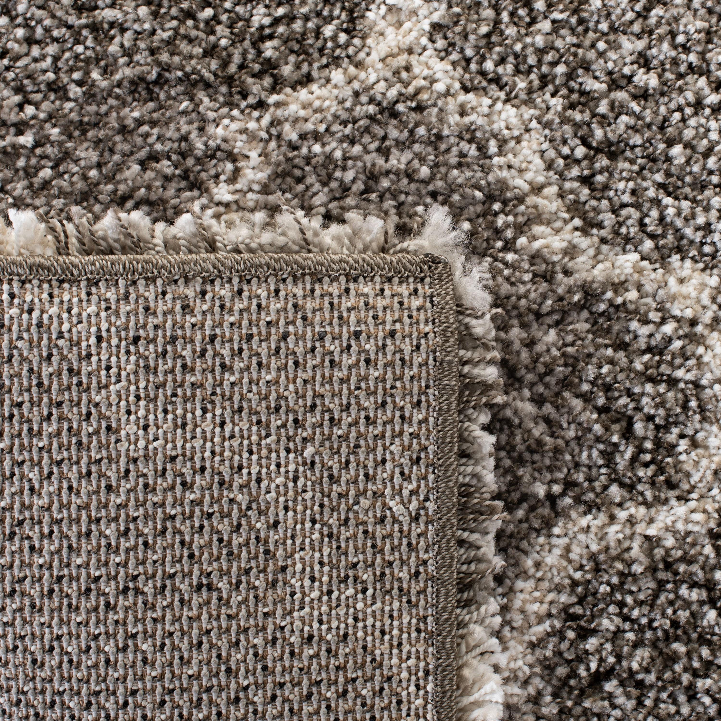 Hudson Shag SGH282 Power Loomed Indoor Area Rug - Grey/Ivory - 6'x9' - Safavieh