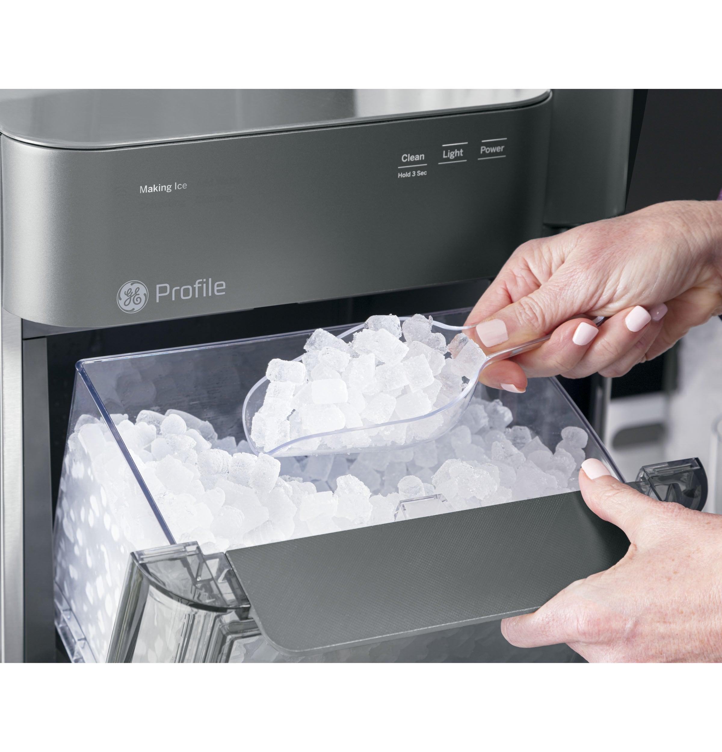 GE Profile Opal 2.0 Ultra Nugget Ice Maker in Stainless Steel