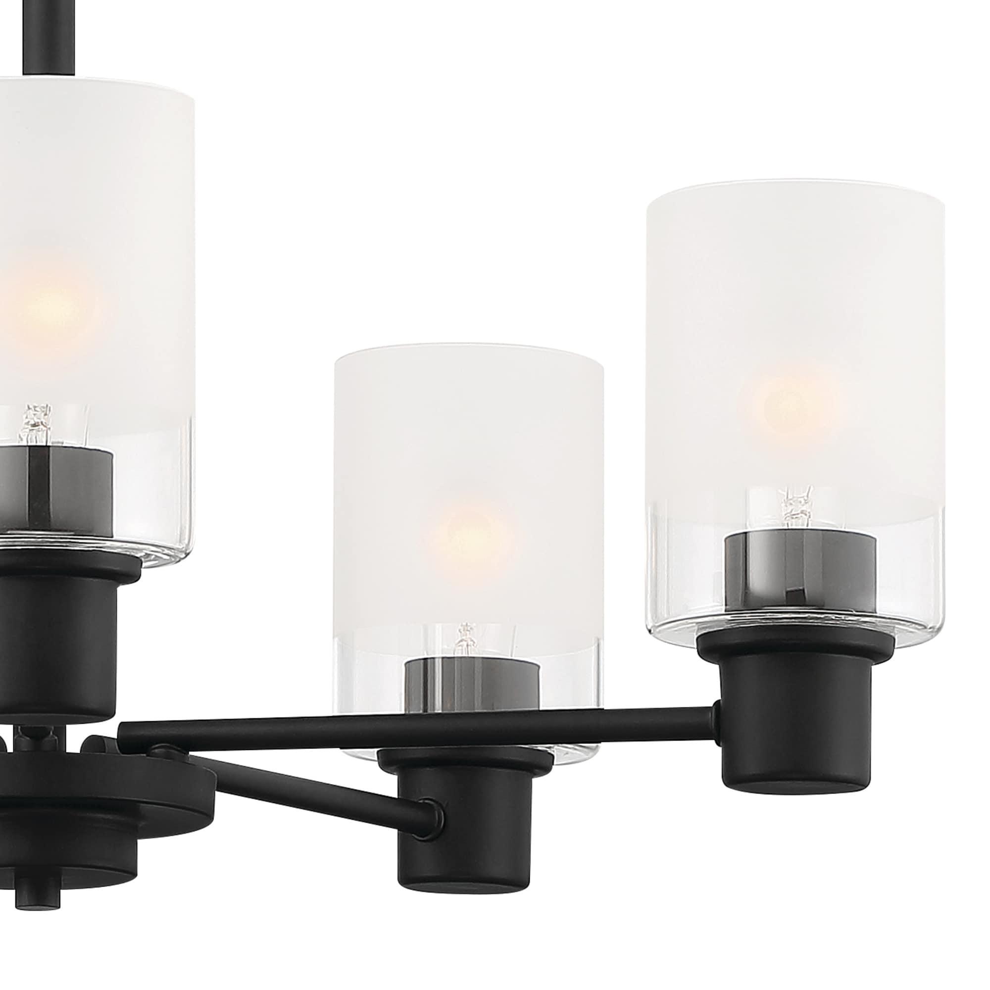 Designers Fountain Cedar Lane 5 Light Matte Black Chandelier, D236M-5CH-MB