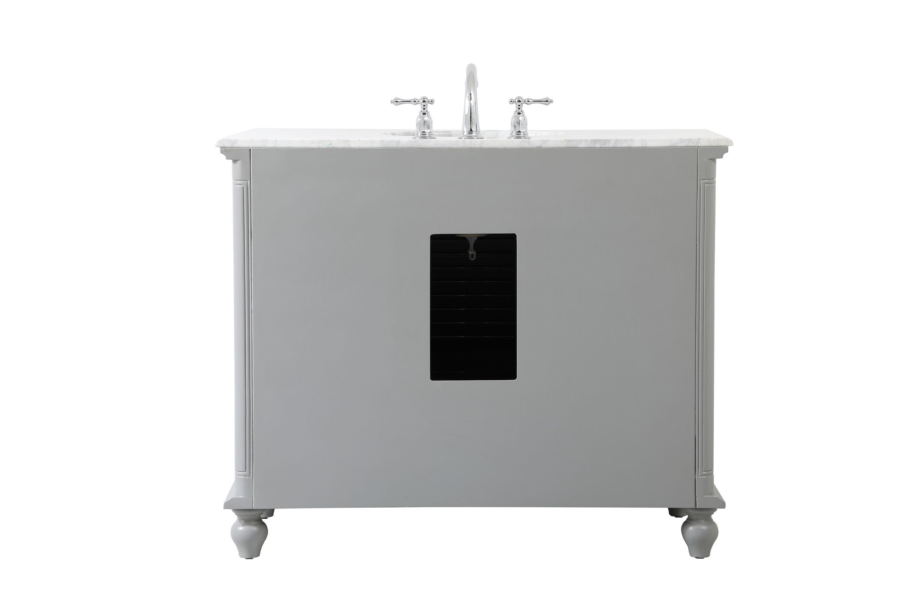 Elegant Kitchen and Bath Elegant Kitchen and Bath 42 Inch Single Bathroom Vanity