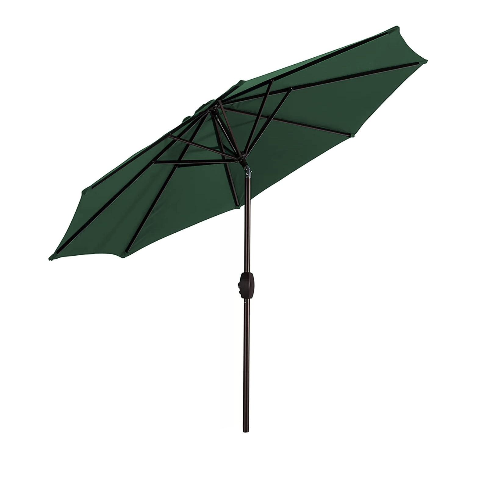 Westin Outdoor 9 Ft Patio Market Umbrella with Tilt & Crank, Dark Green