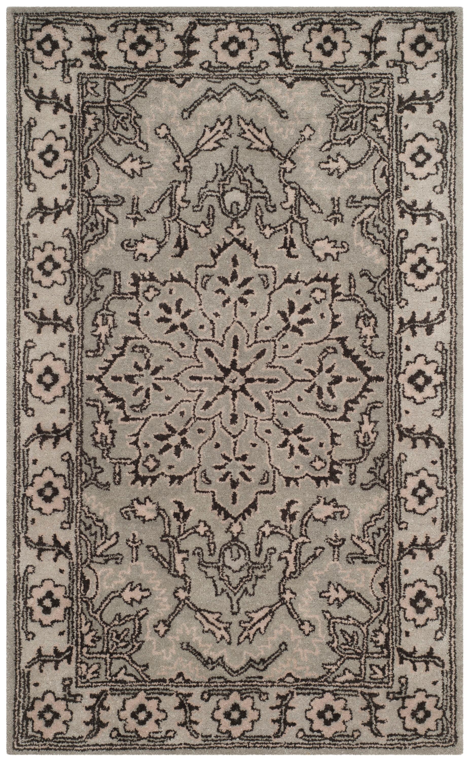 Antiquity AT58 Hand Tufted Accent Rug - Grey/Beige - 2'x3' - Safavieh.