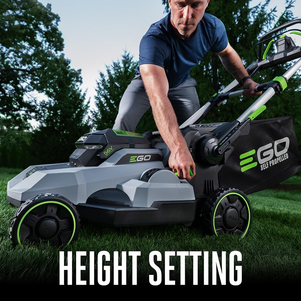 EGO POWER+ 21” 6.0Ah Battery Powered Self-Propelled Walk-Behind Lawn Mower, 50 Minutes Run Time