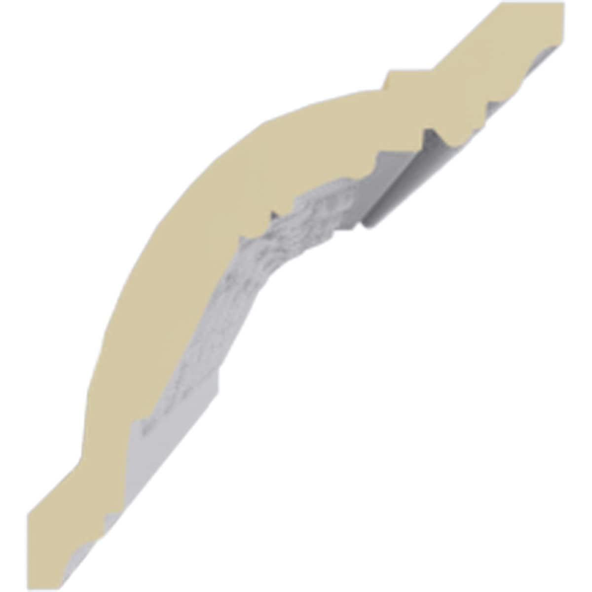 4 3/8"H x 4"P x 5 7/8"F x 94 1/2"L, (9 5/8" Repeat), Versailles Crown Moulding