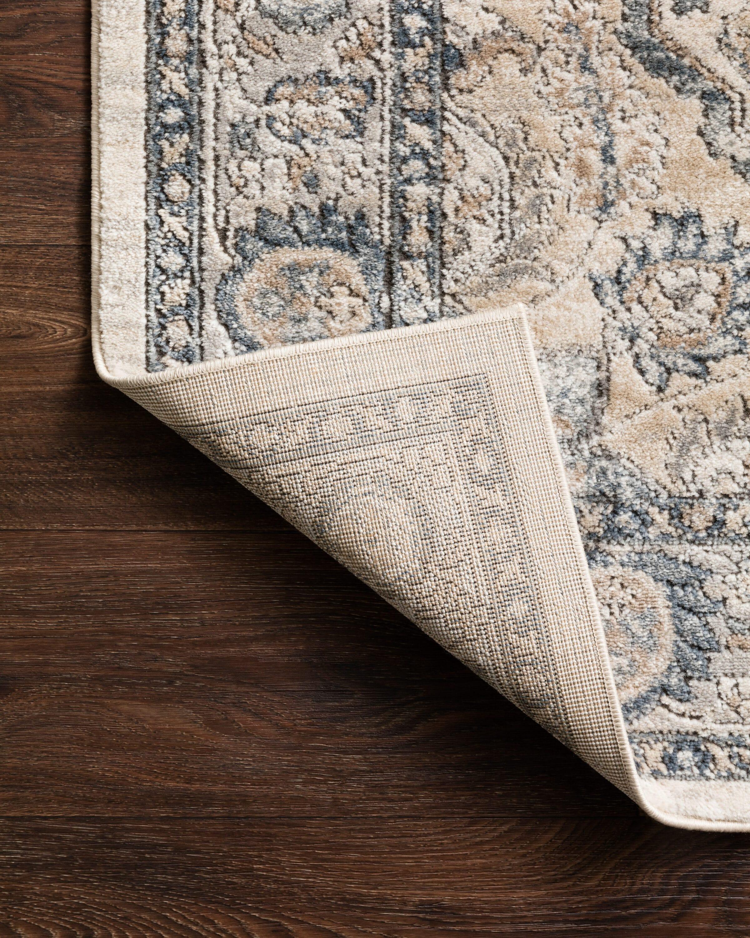 Teagan Natural and Light Grey Reversible Rectangular Area Rug