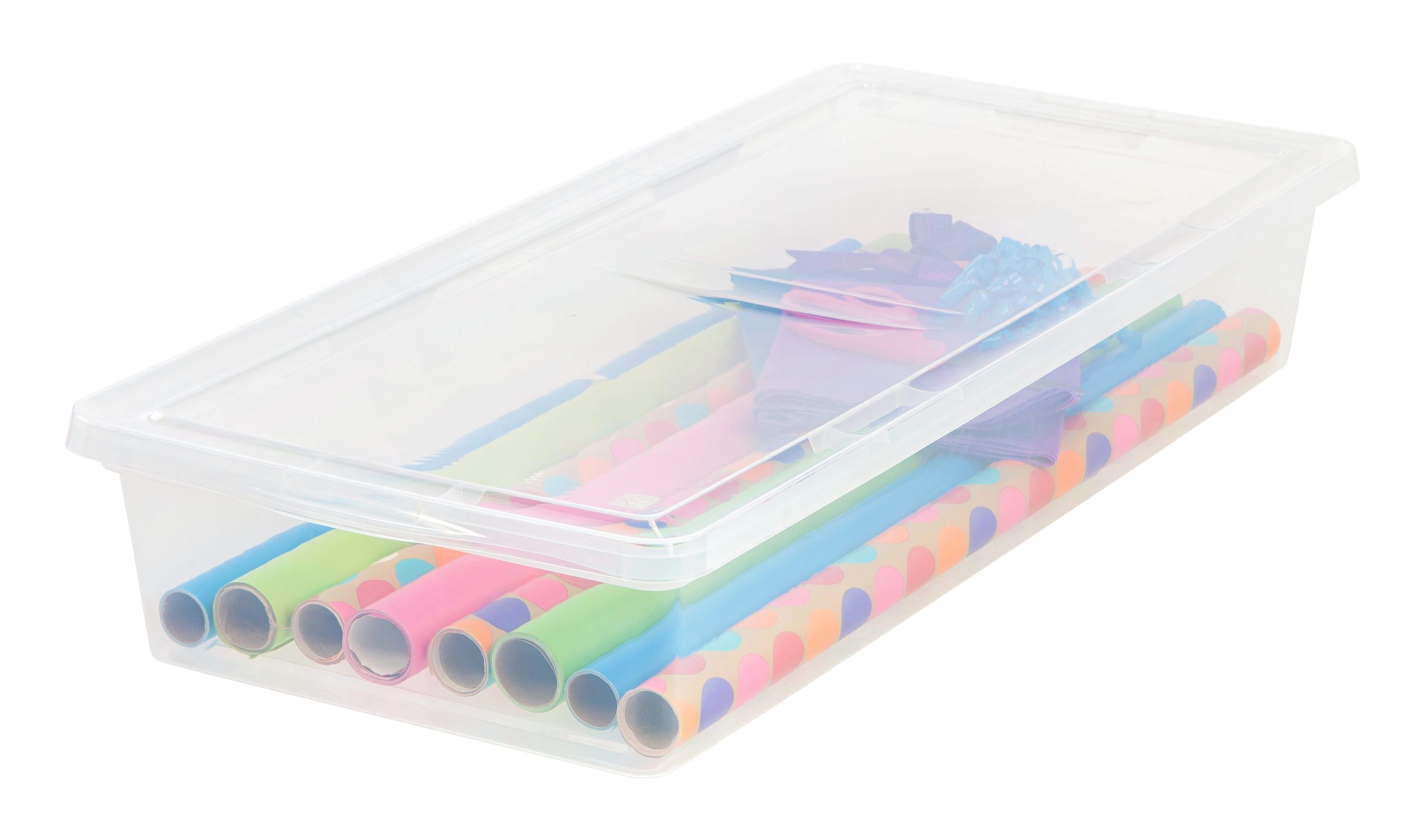 IRIS 41 Quart Clear Storage Box, 1 Pack, Clear