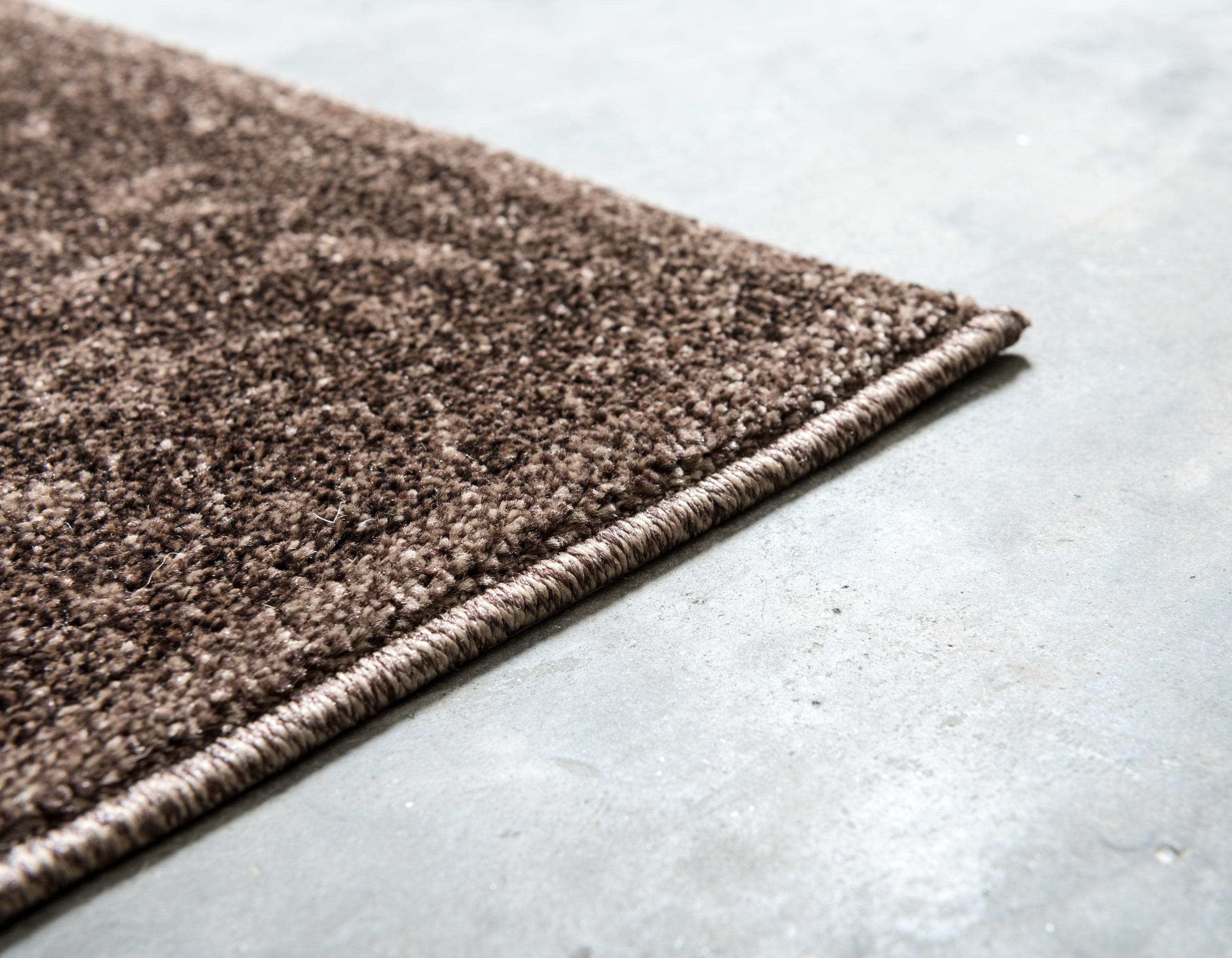 Unique Loom Floral La Jolla 7 x 10 (ft) Loomed Polypropylene Light Brown/Dark Brown Rectangular Indoor Floral/Botanical Area rug