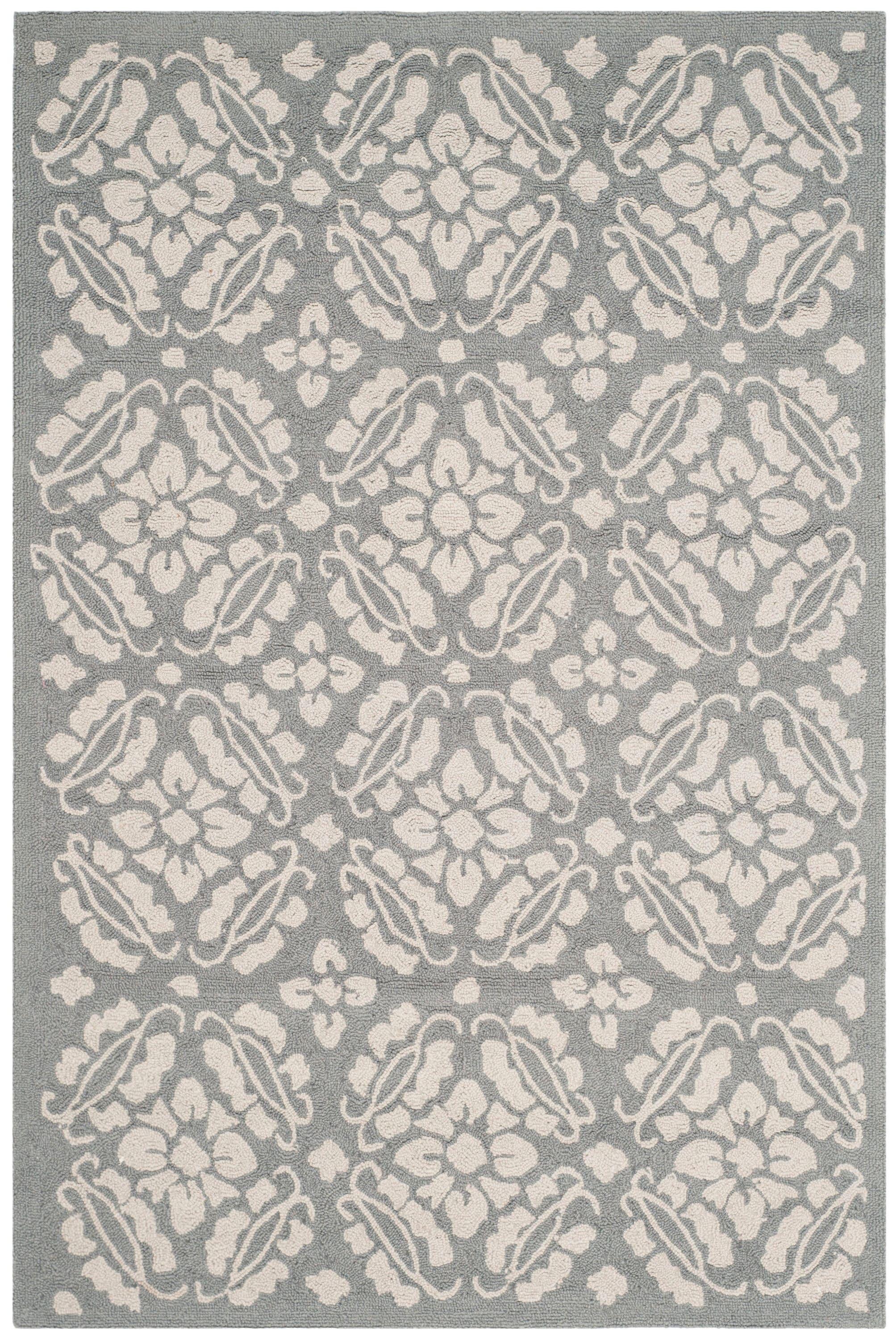 SAFAVIEH Chelsea Margery Geometric Wool Area Rug, Blue, 3'9" x 5'9"
