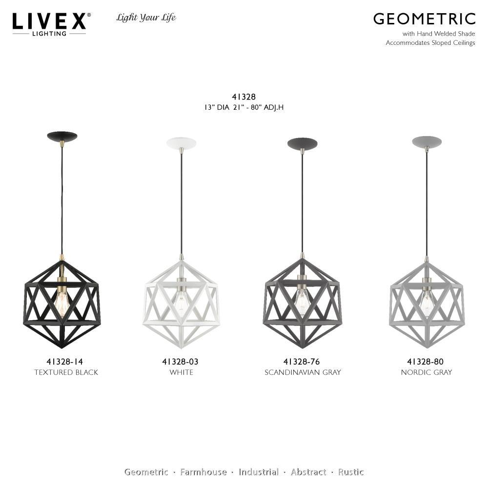 Livex Lighting Knox 1 - Light Pendant in  Brushed Nickel