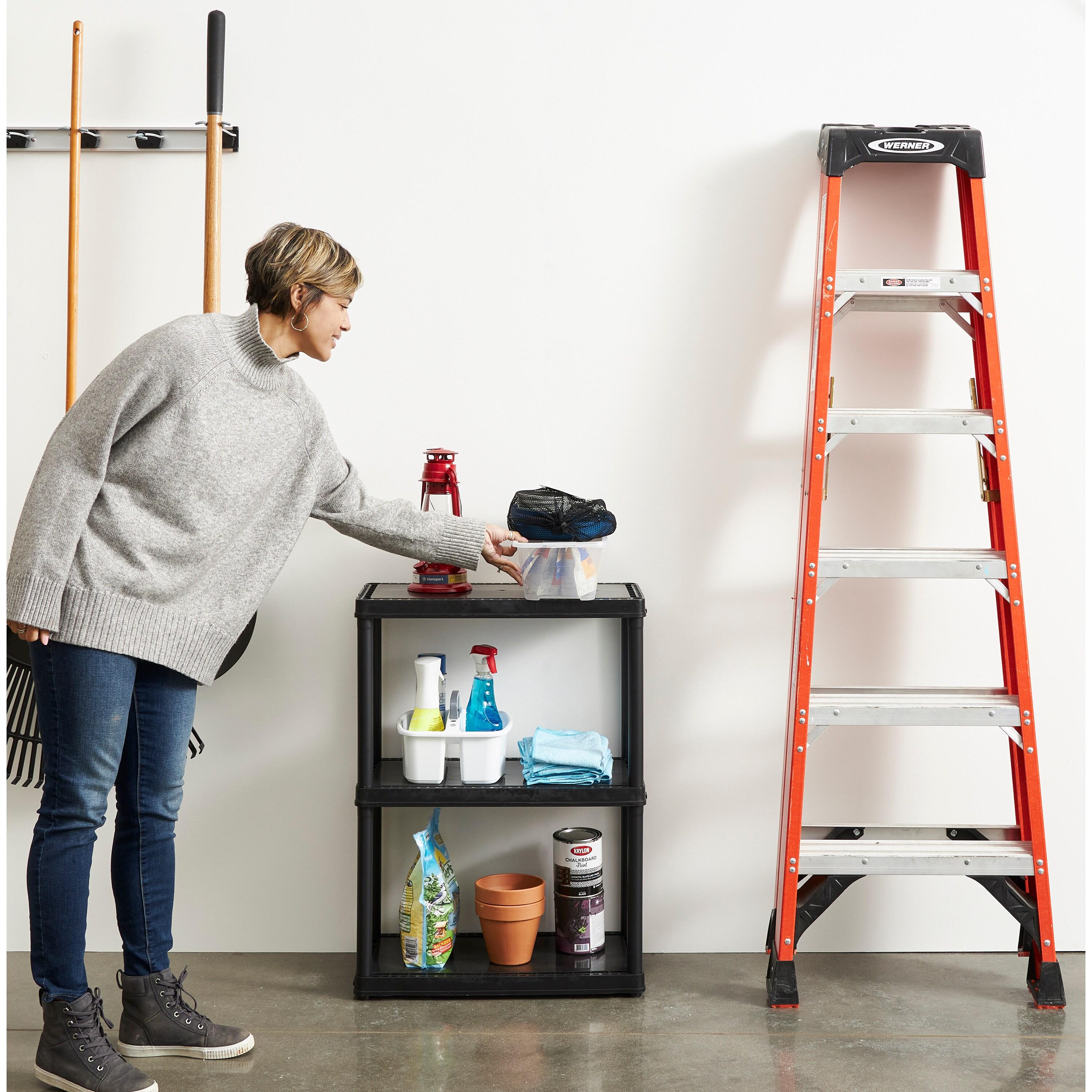 Gracious Living Storage 24'' W Plastic Shelving Unit