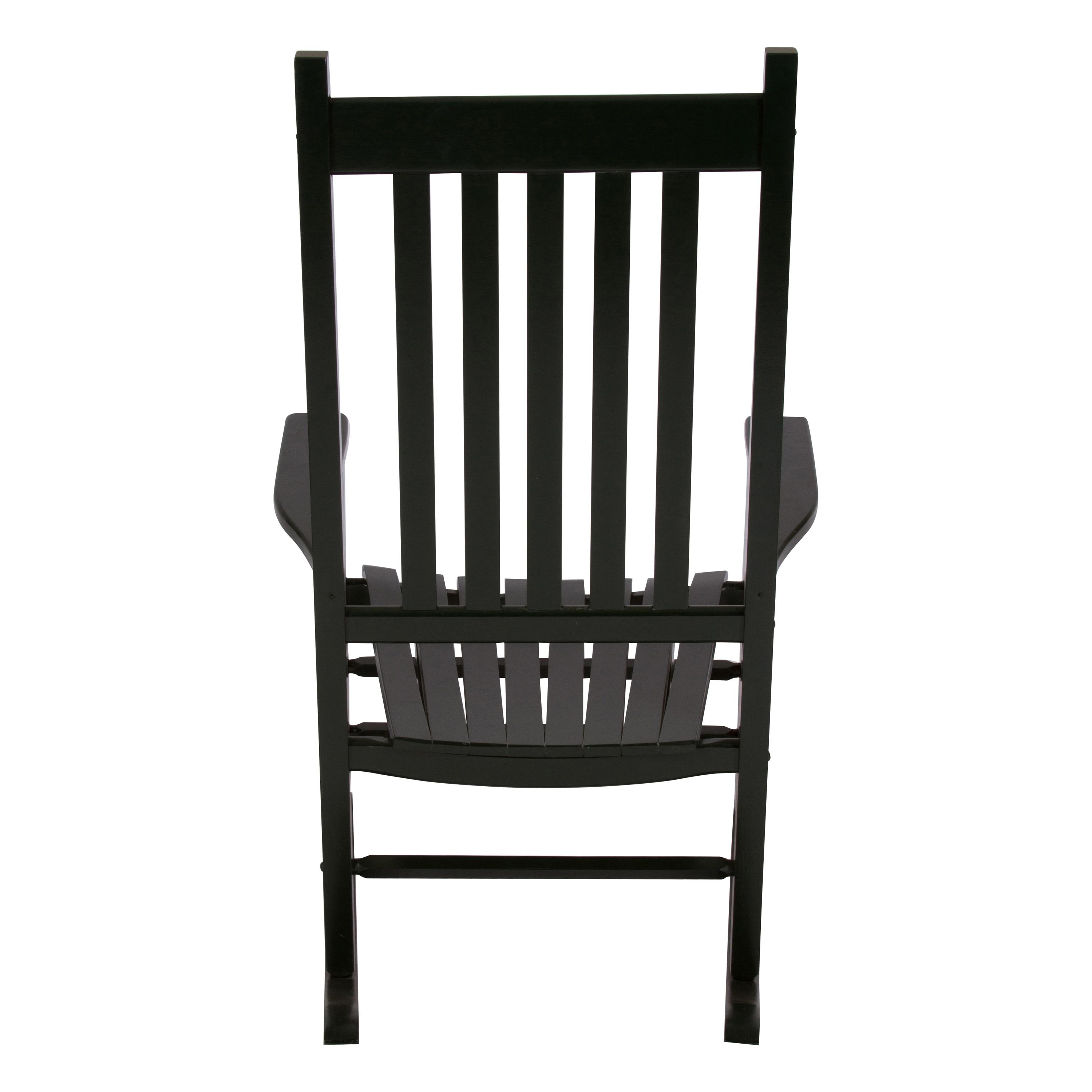 Shine Company Traditional Hardwood Indoor/Outdoor Patio Porch Rocker in Green