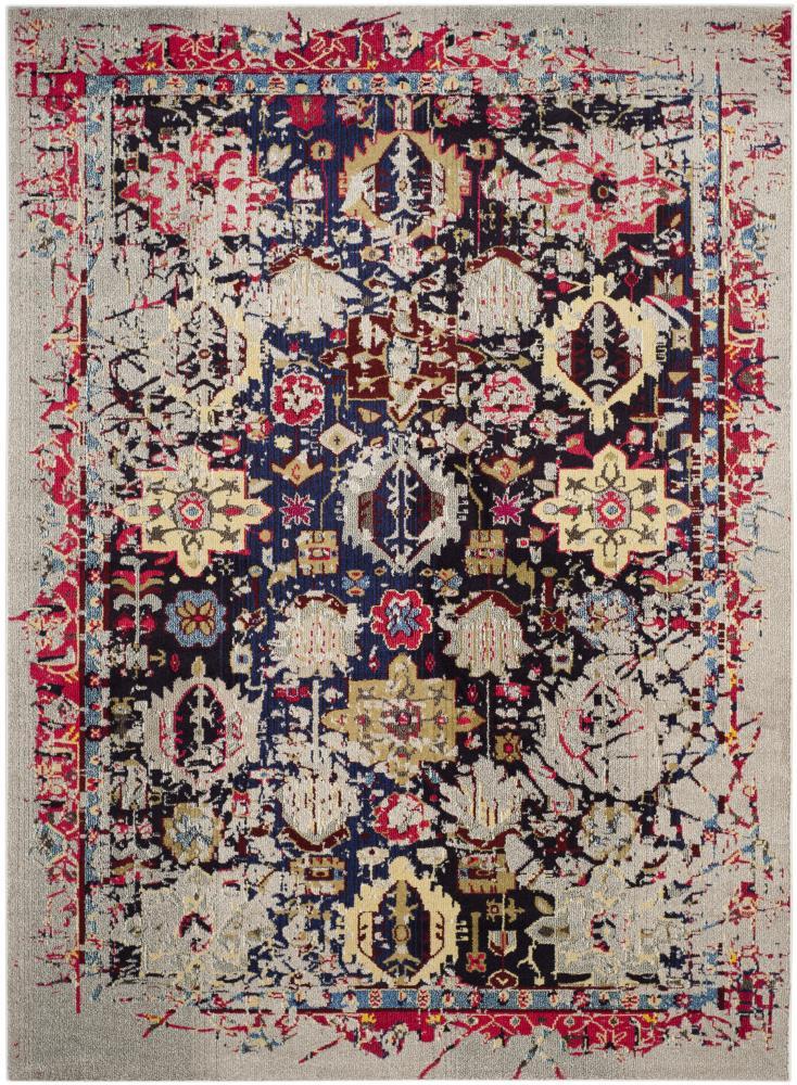 SAFAVIEH Monaco Shannon Abstract Area Rug, Grey/Multi, 12' x 18'