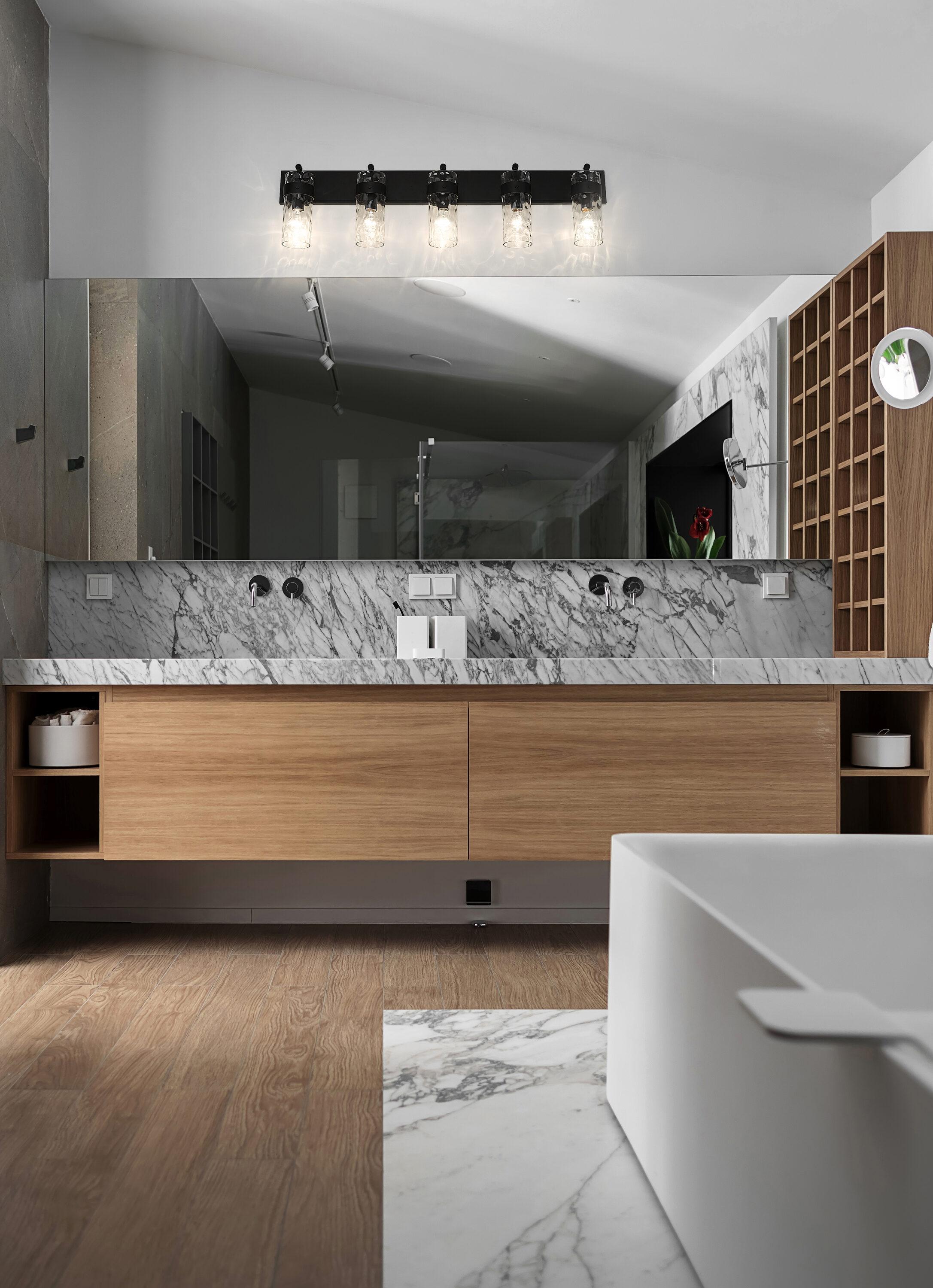 Z-Lite Fontaine 5 - Light Vanity in  Matte Black