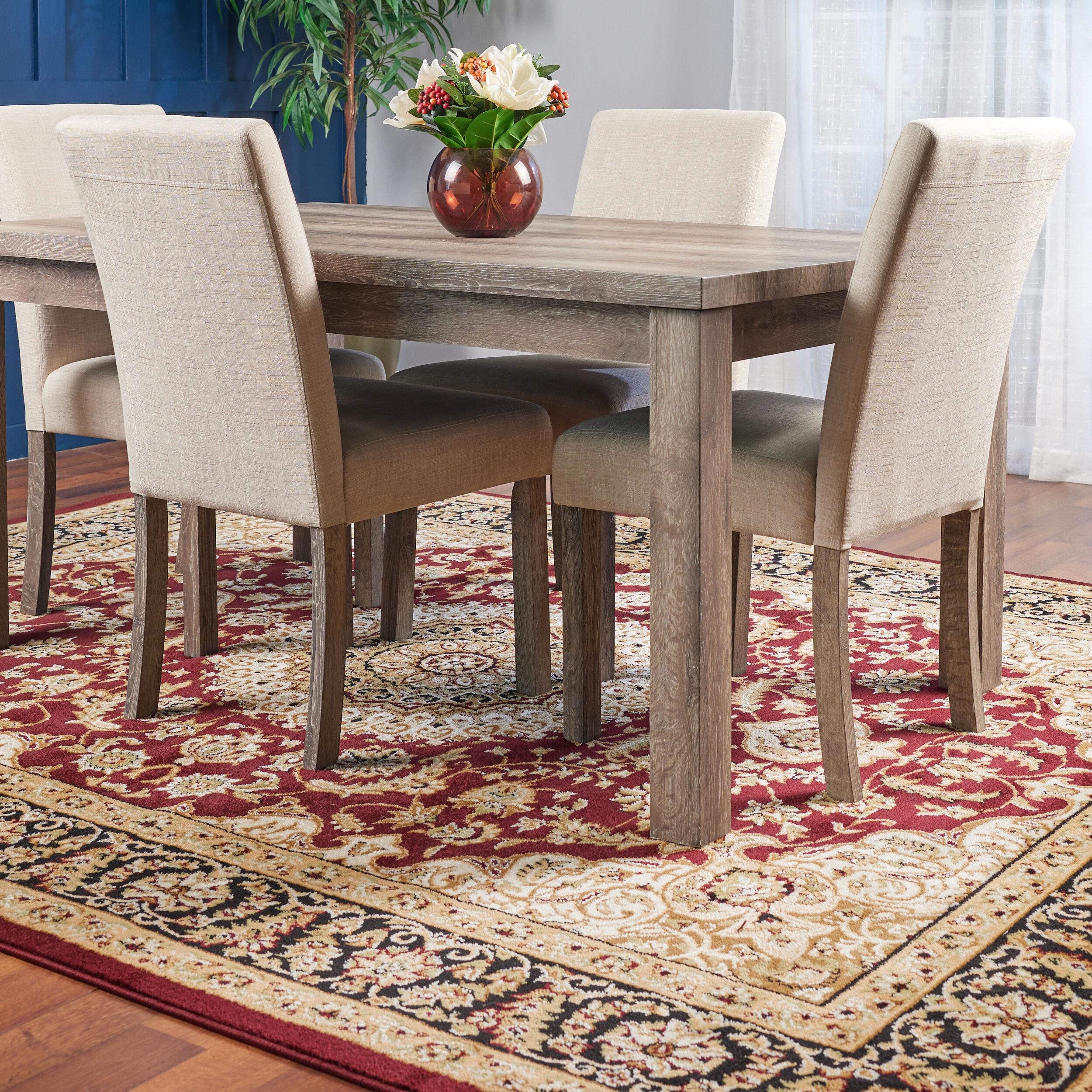 World Rug Gallery Traditional Oriental Medallion Area Rug - Burgundy 7'10" x 10'2"
