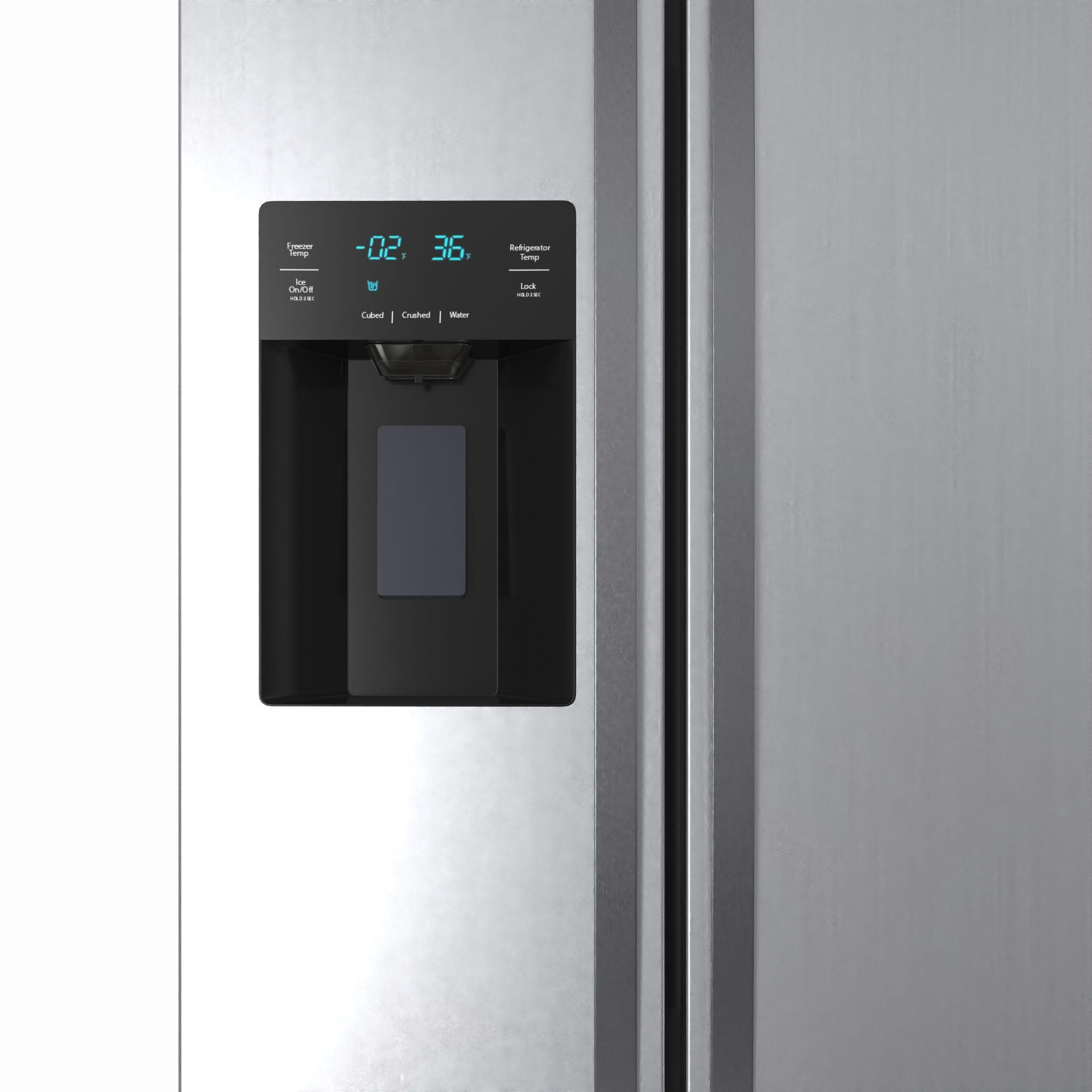 Kenmore 20 Cu. ft. 36-inch Depth Side-by-Side ENERGY STAR® Refrigerator/Freezer, Stainless Steel