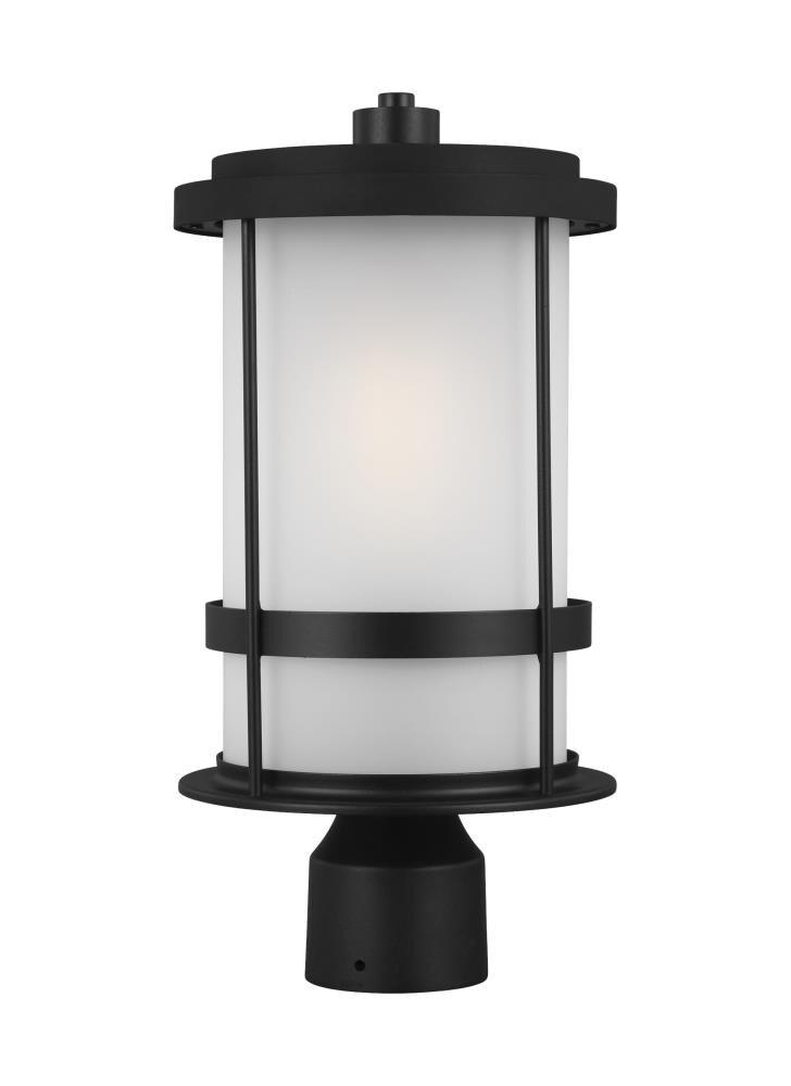 Wilburn 1-Light Black Outdoor Post Lantern