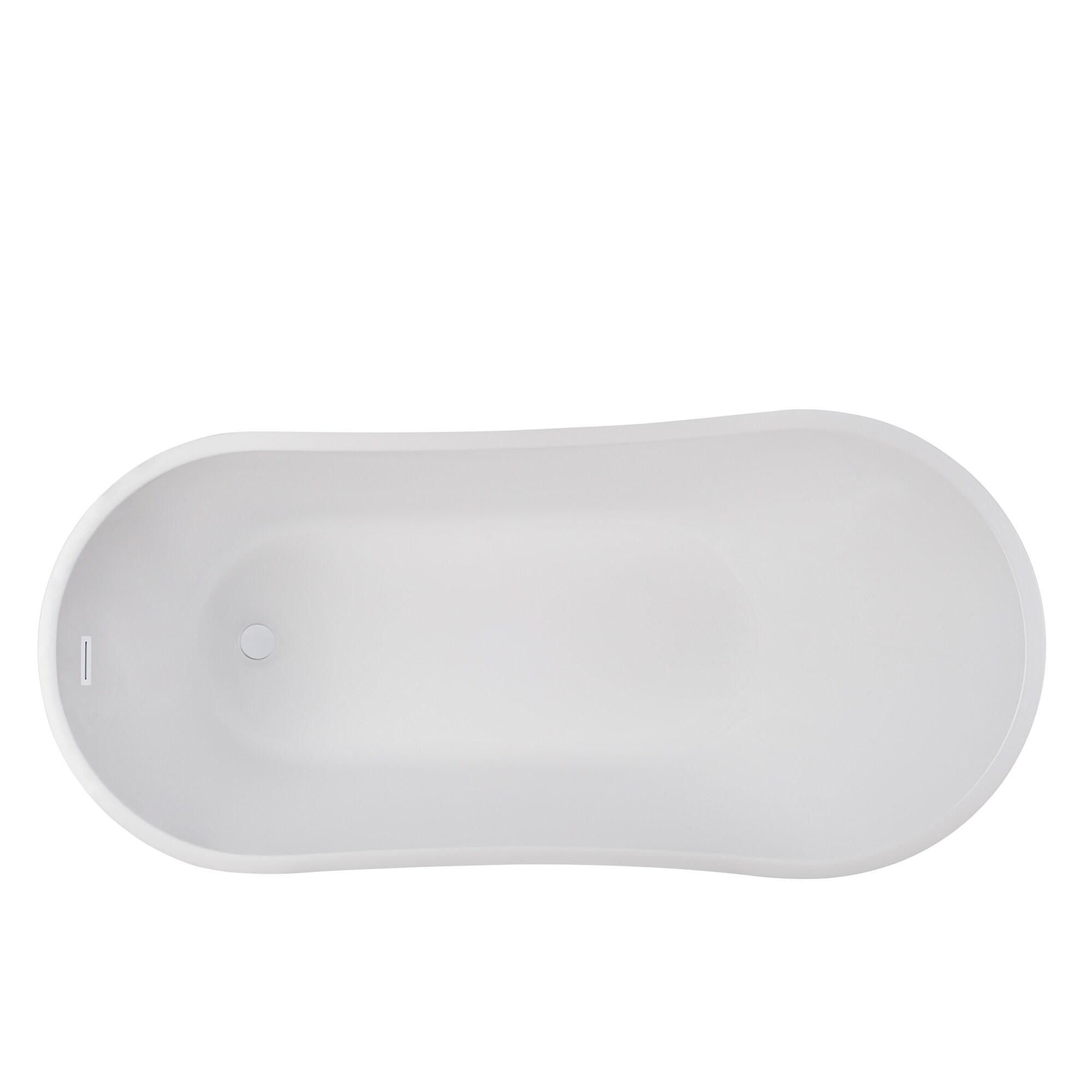 Amara Acrylic Freestanding Soaking Bathtub