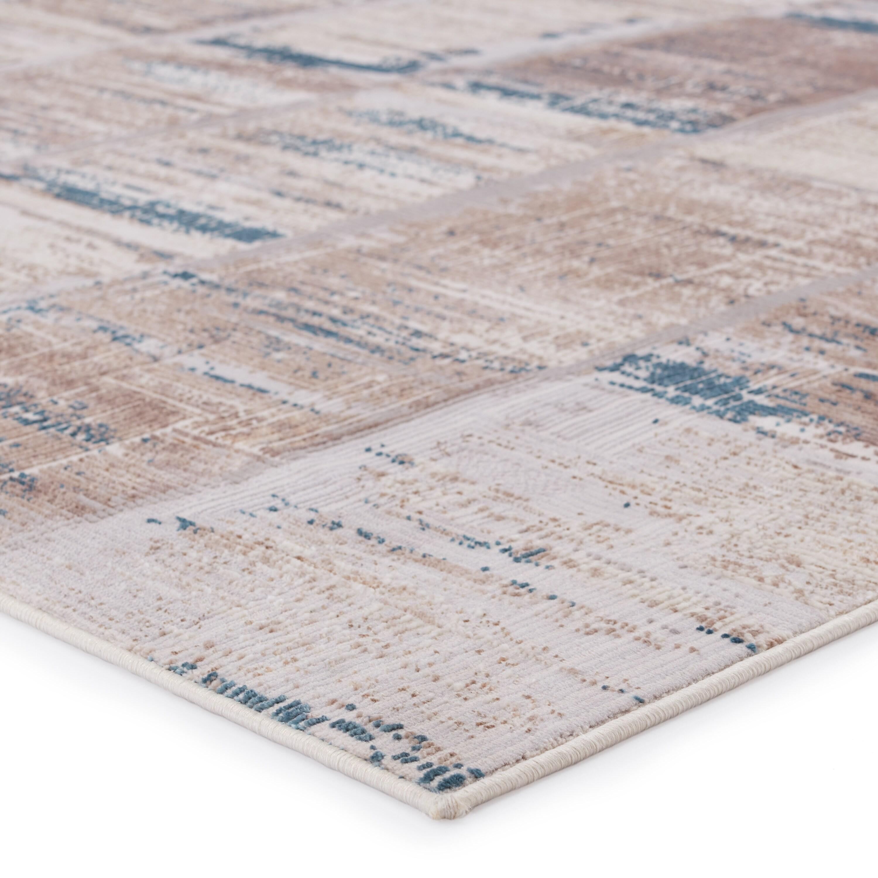 5'x8' Halvard Abstract Area Rug Ivory/Blue - Jaipur Living