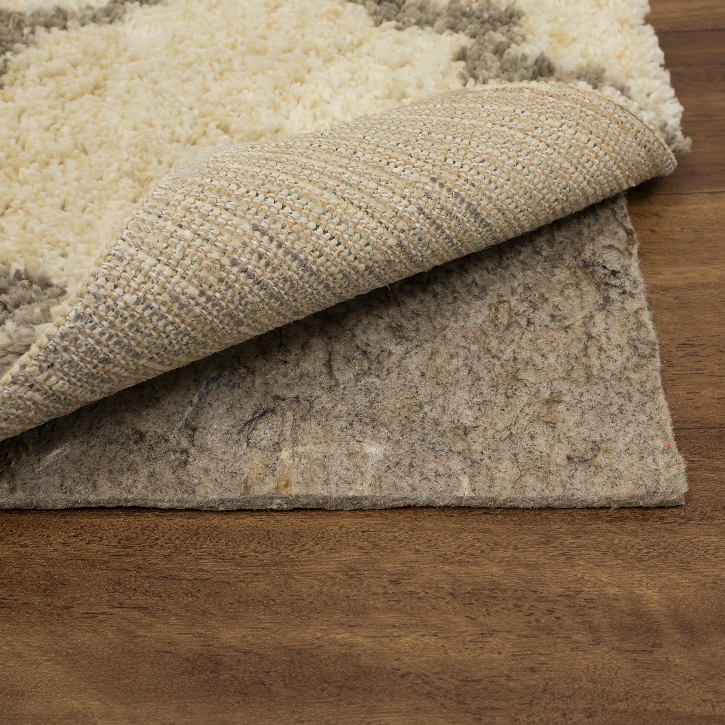 Mohawk 3'x5' Premium Dual Surface Rug Pad Natural: Skid-Resistant, Gray, Rectangle, Polyester, Latex Backing