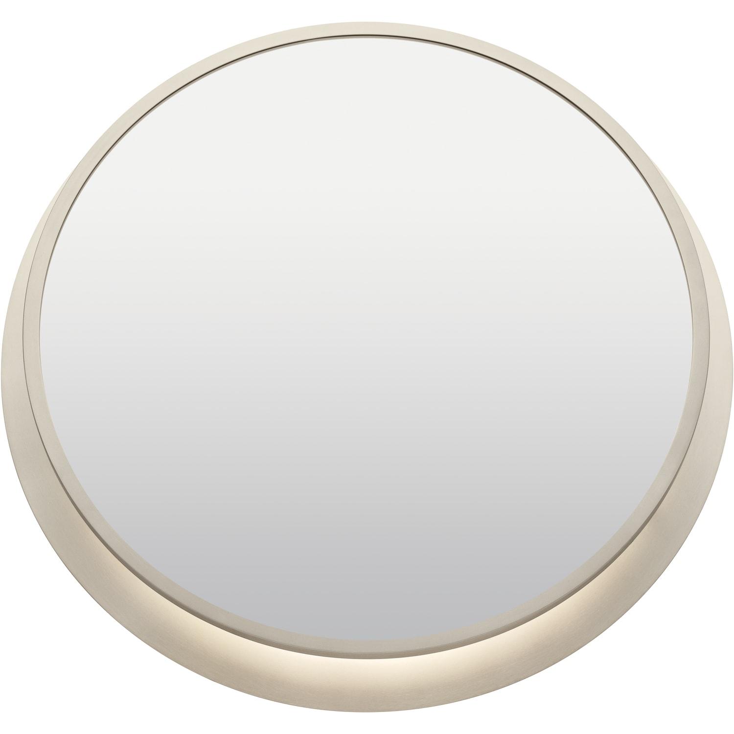 Kichler 86004 30" Diameter Contemporary Circular Metal Framed Bathroom Wall Mirror -