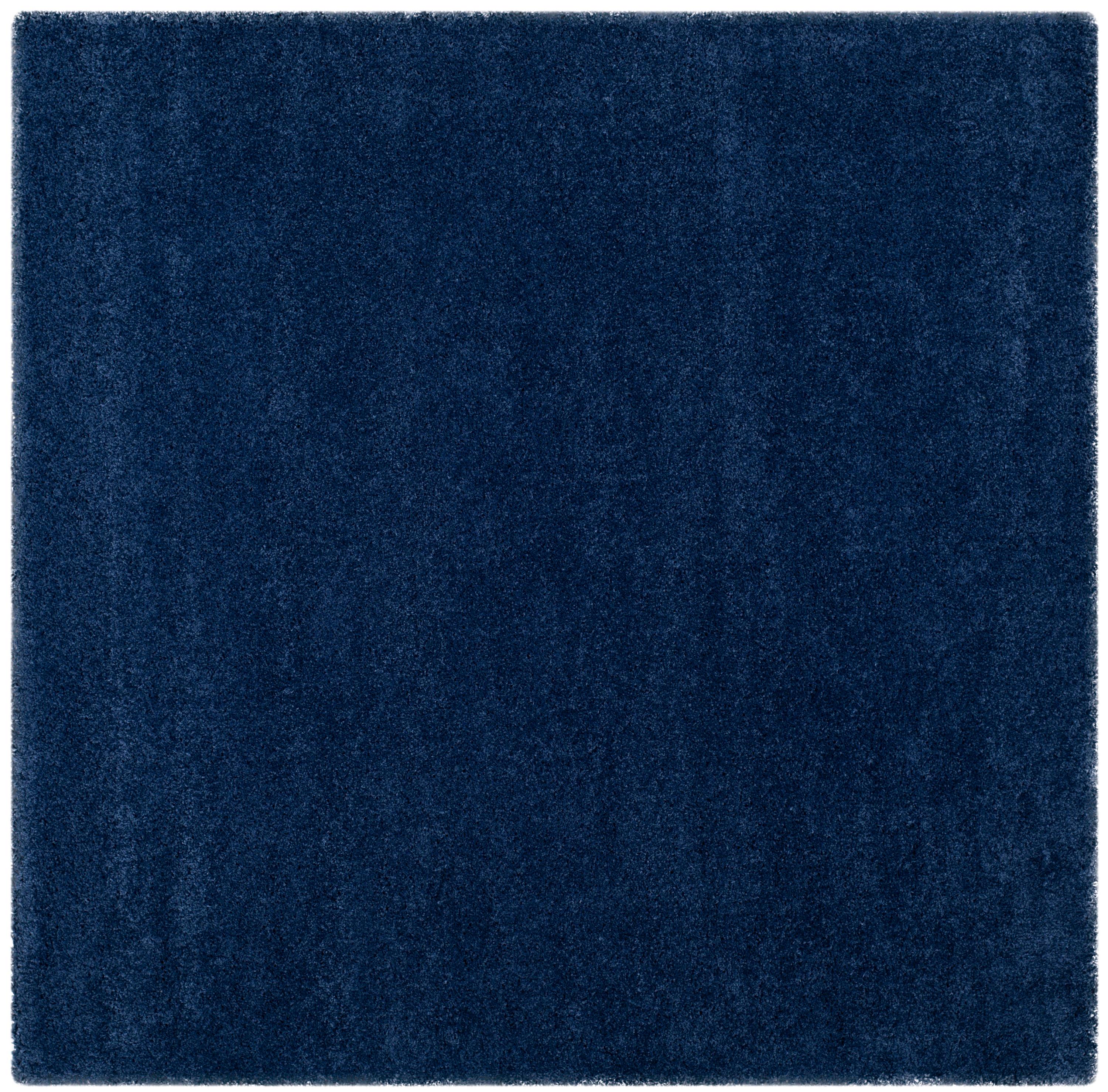 Milan Shag SG180 Power Loomed Indoor Area Rug - Navy - 7'x7' - Safavieh