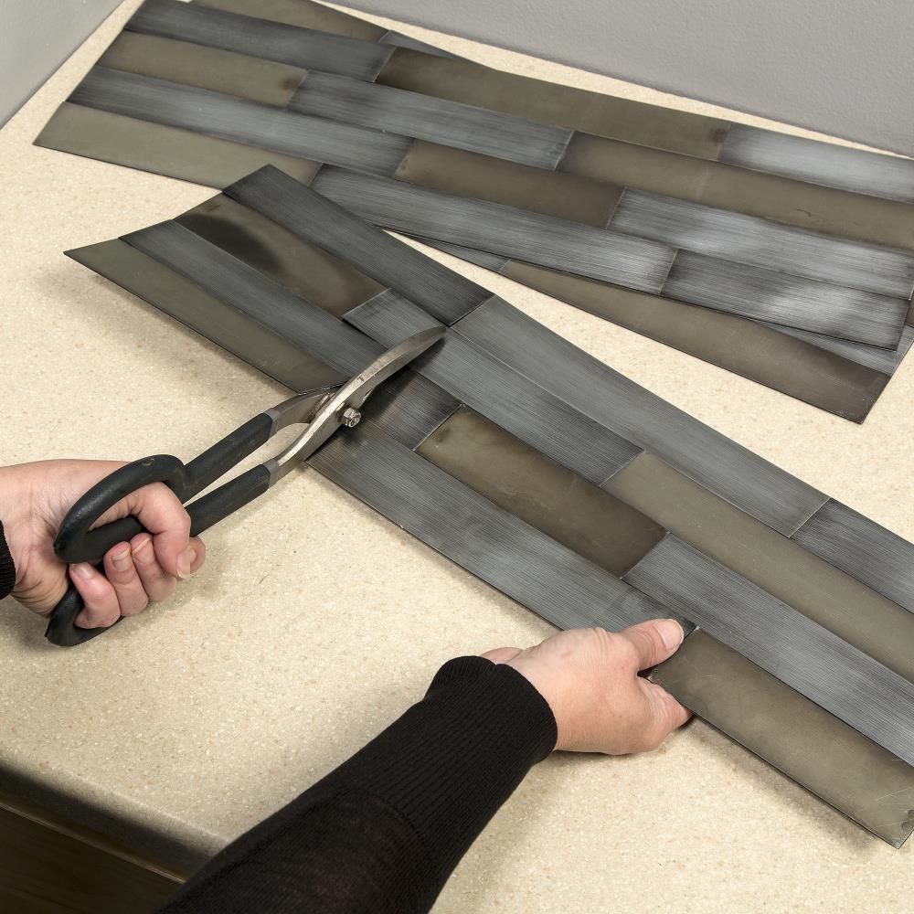 Metal Peel and Stick Mosaic Tile
