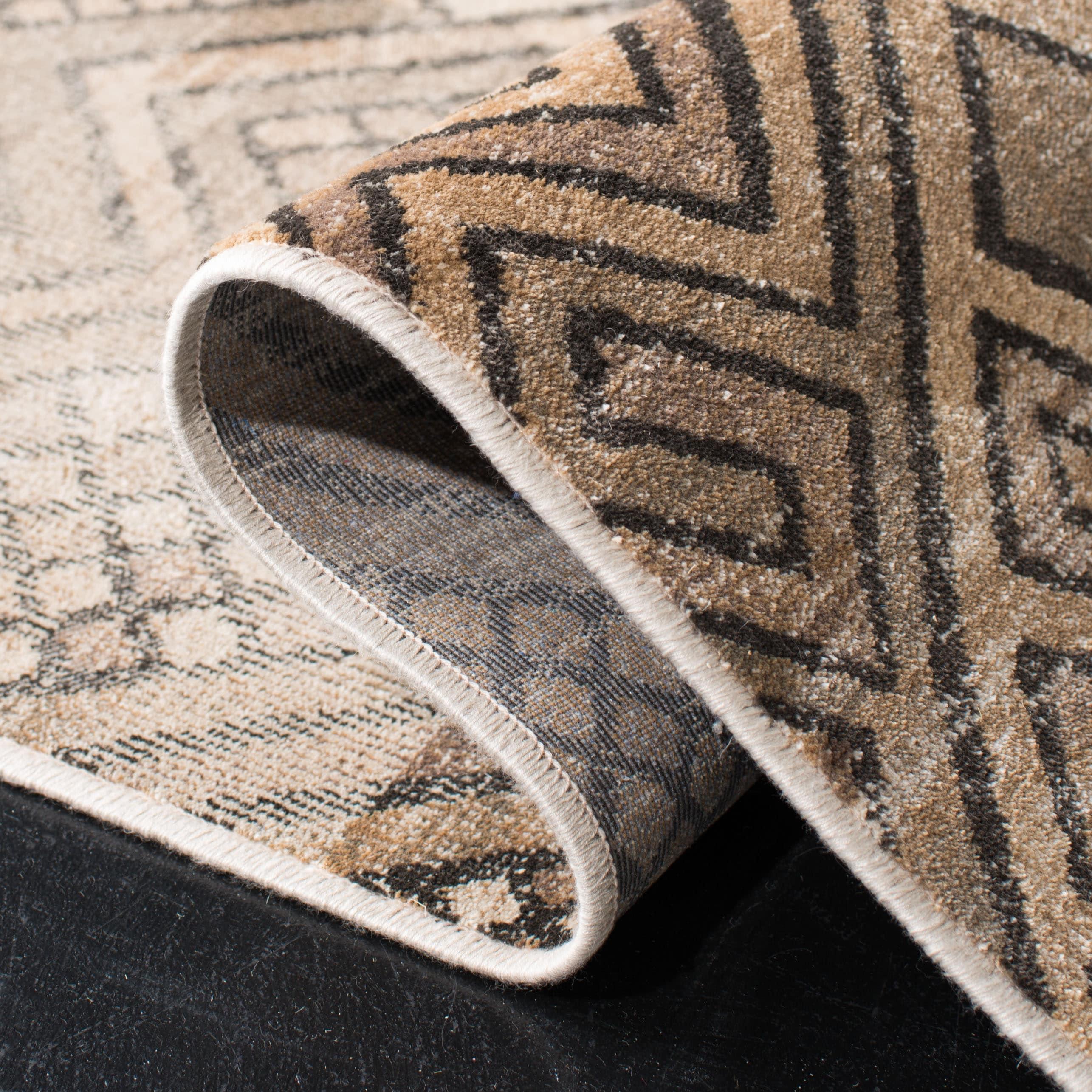 SAFAVIEH Vintage Julyan Geometric Area Rug, Stone, 9' x 12'