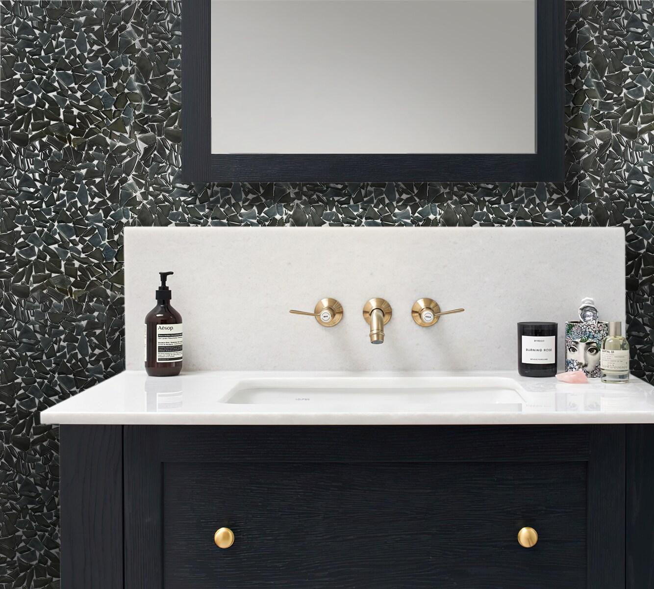 Apollo Tile Glass Pebbles Mosaic Wall & Floor Tile
