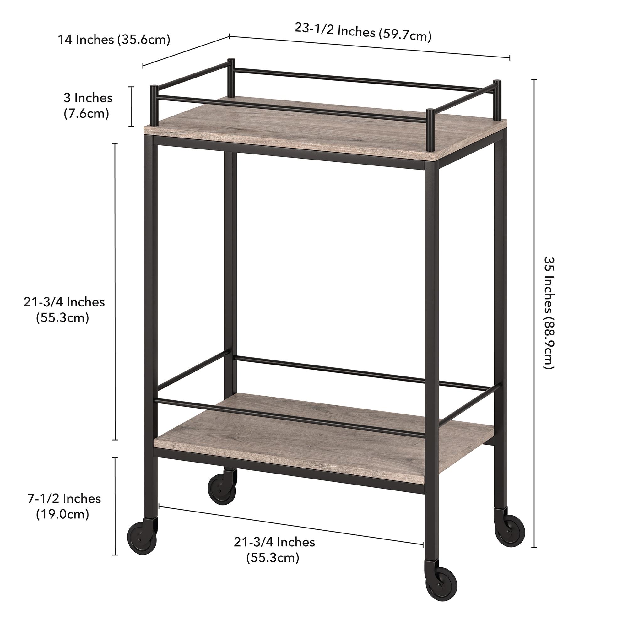 Ashlay Metal Bar Cart