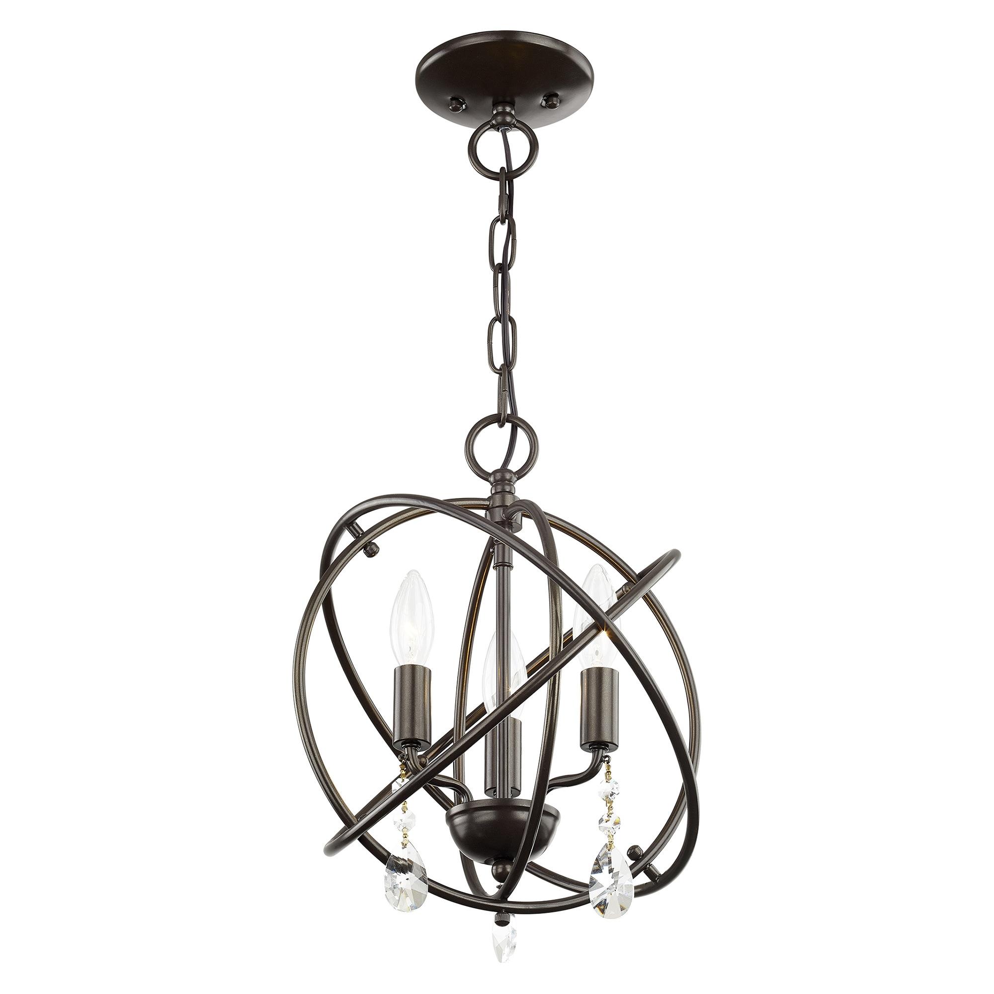Livex Lighting Aria 3 - Light Chandelier in  English Bronze