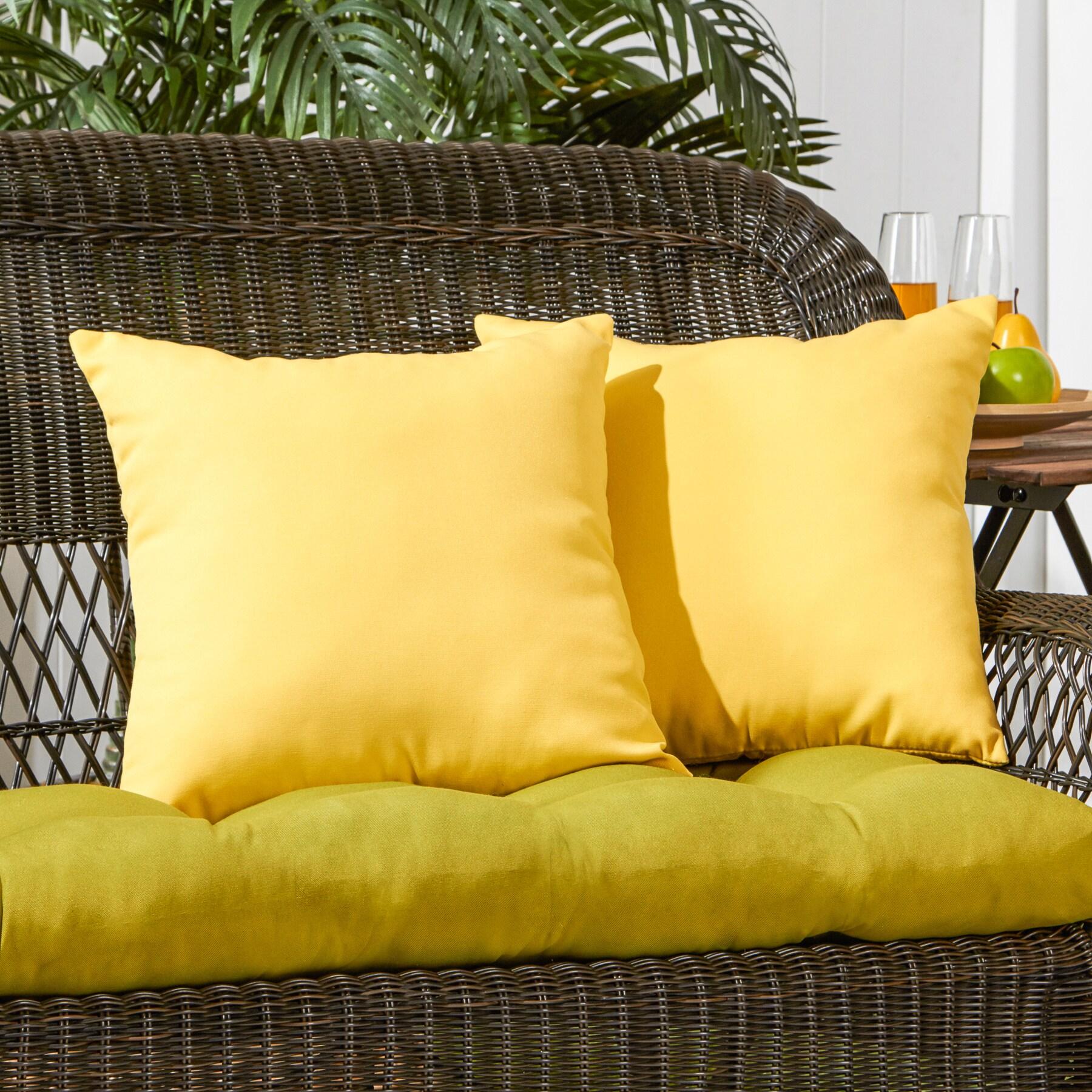 Indoor/Outdoor Reversible Throw Pillow