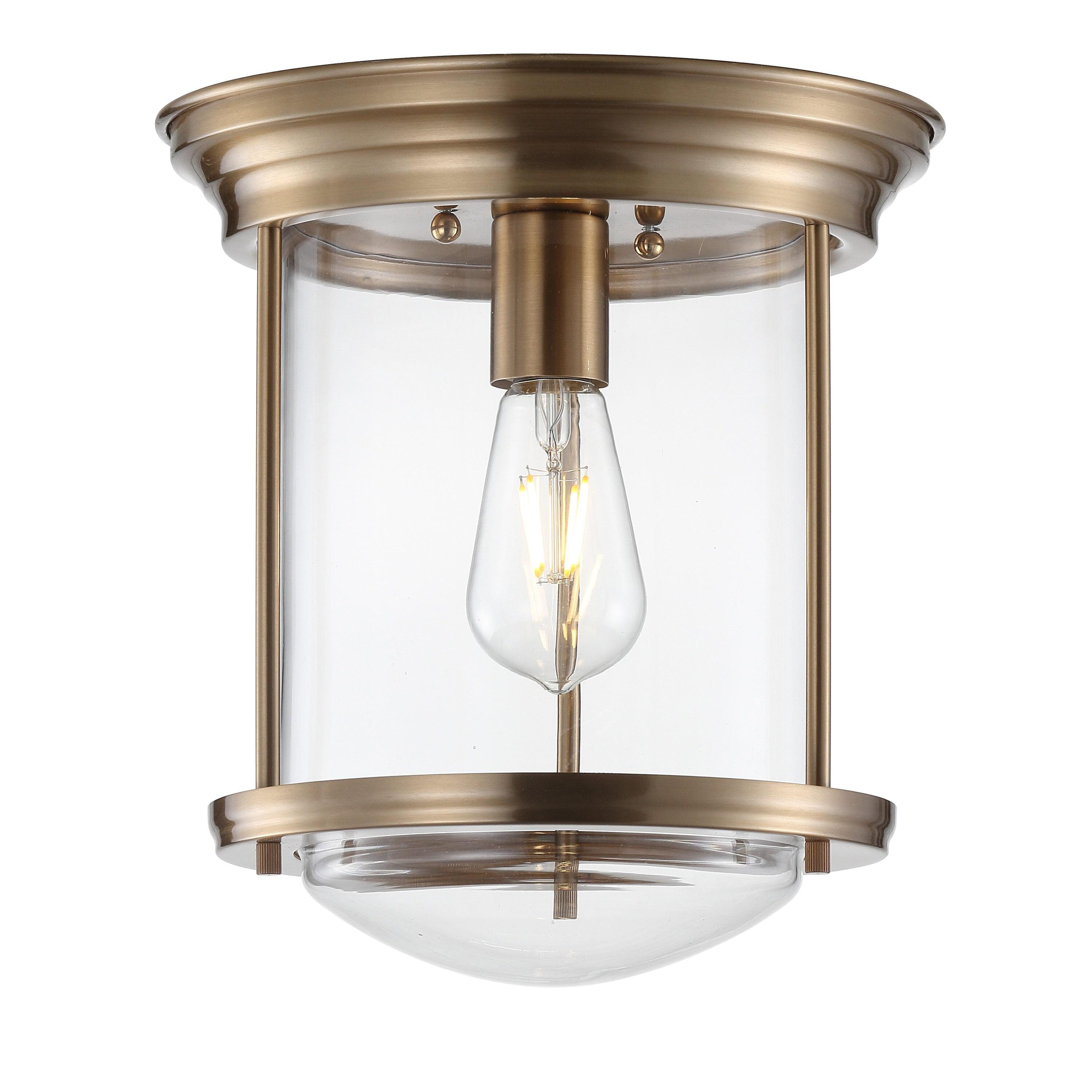 JONATHAN Y JYL7440C Savannah 10.25" Metal/Glass LED Flush Mount, Traditional,Transitional, Dimmable, 2700K Cozy Warm Light Kitchen,Hallway,Bathroom,Stairwell, Chrome