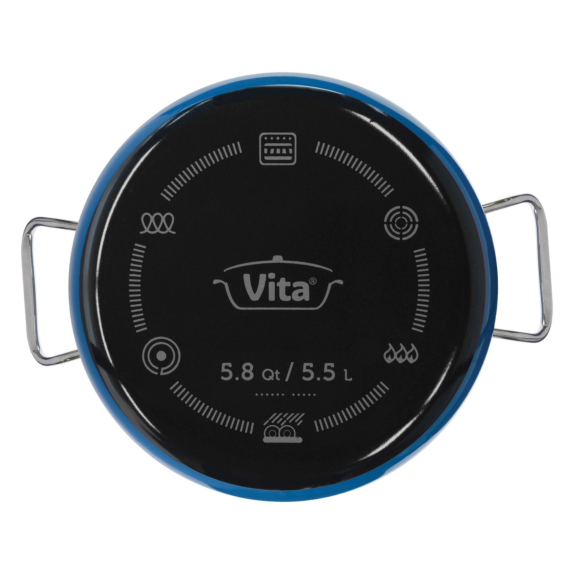 Vita Vitro Acciaio 4 - Piece Non-Stick Enamelware Cookware Set