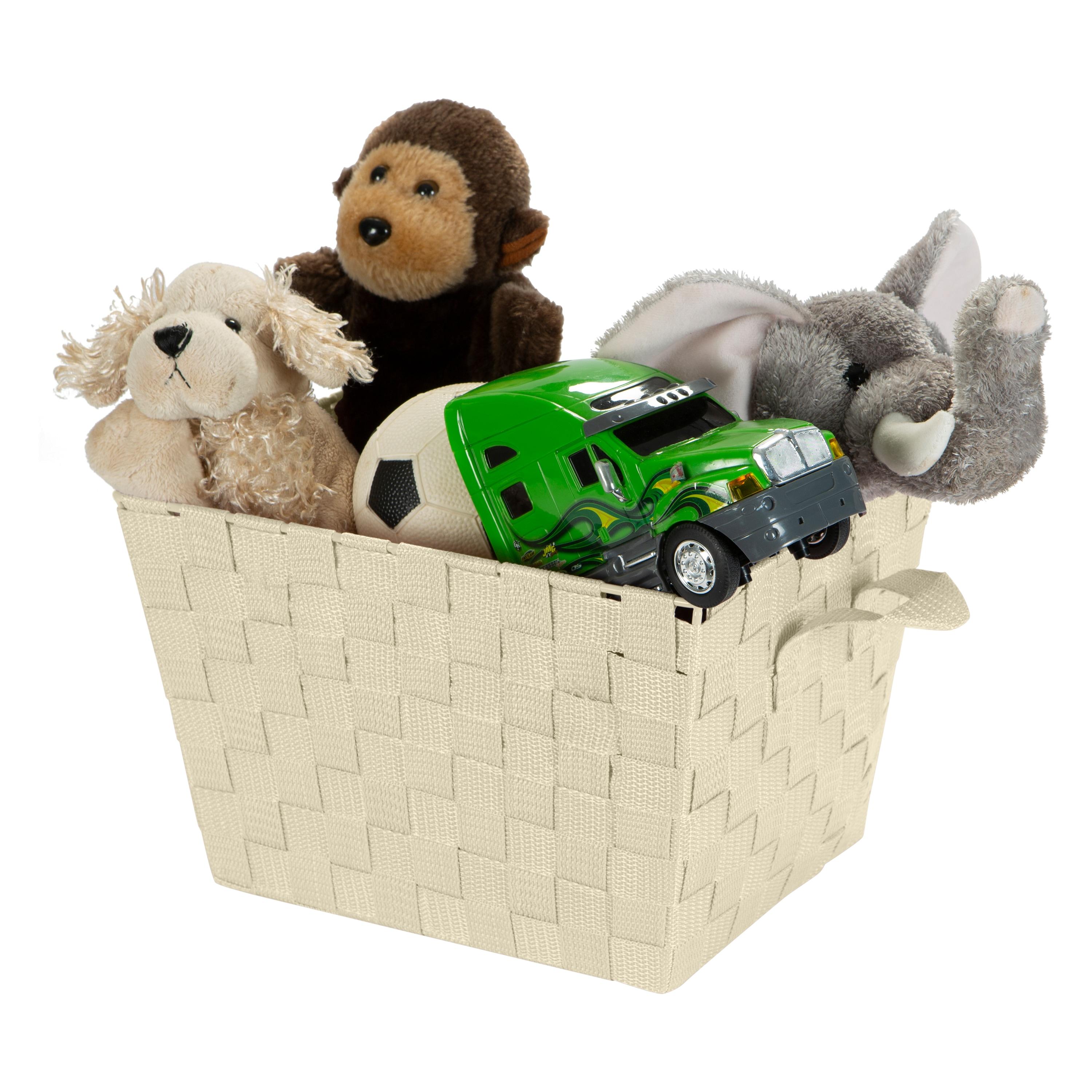Simplify Small Woven Storage Basket in Ivory