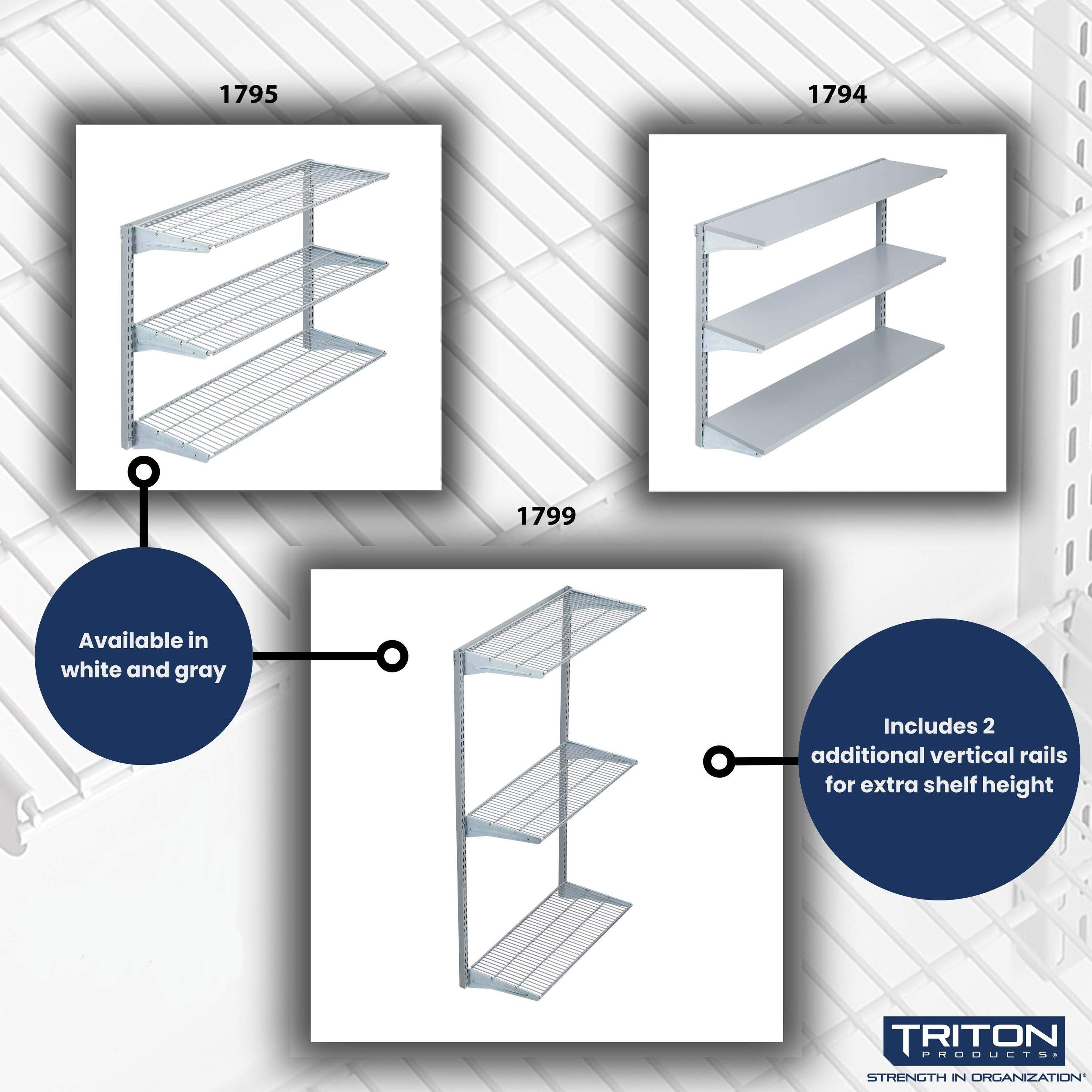 33'' W Steel Height -Adjustable Storage Rack