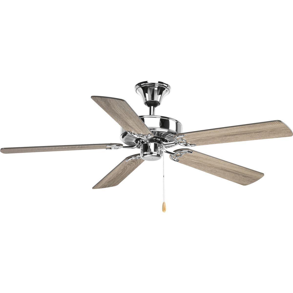 P2501-15-Progress Lighting-AirPro - Wide - Ceiling Fan in Transitional style - 52 Inches wide by 13.5 Inches high-Polished Chrome Finish